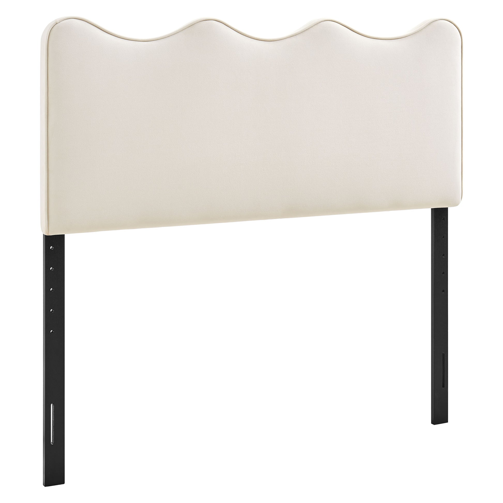 Athena Stain-Resistant Performance Velvet King Size Headboard - Alabaster