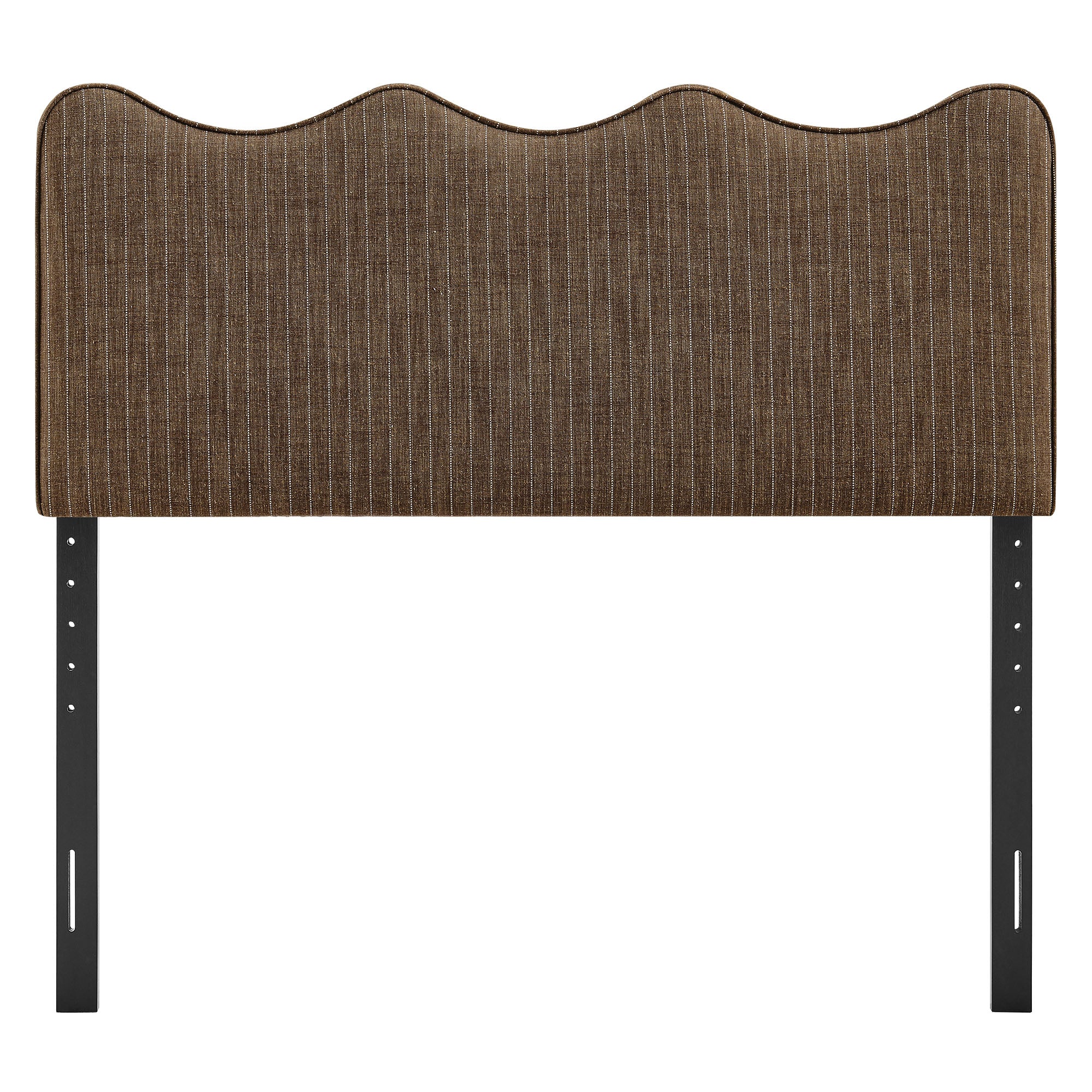 Athena Striped Fabric Upholstered King Size Headboard