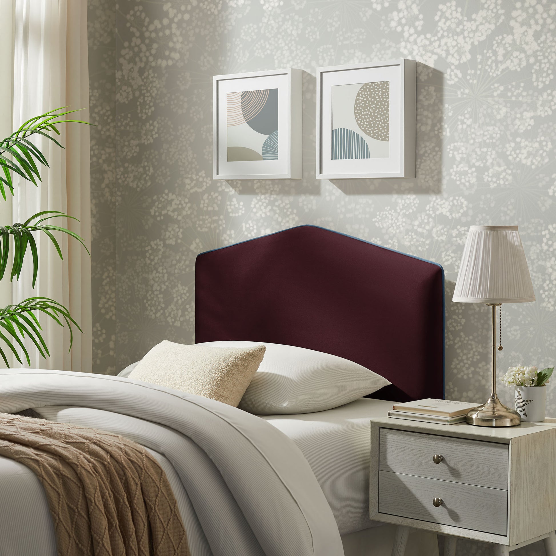 Cosette Performance Velvet Twin Size Headboard
