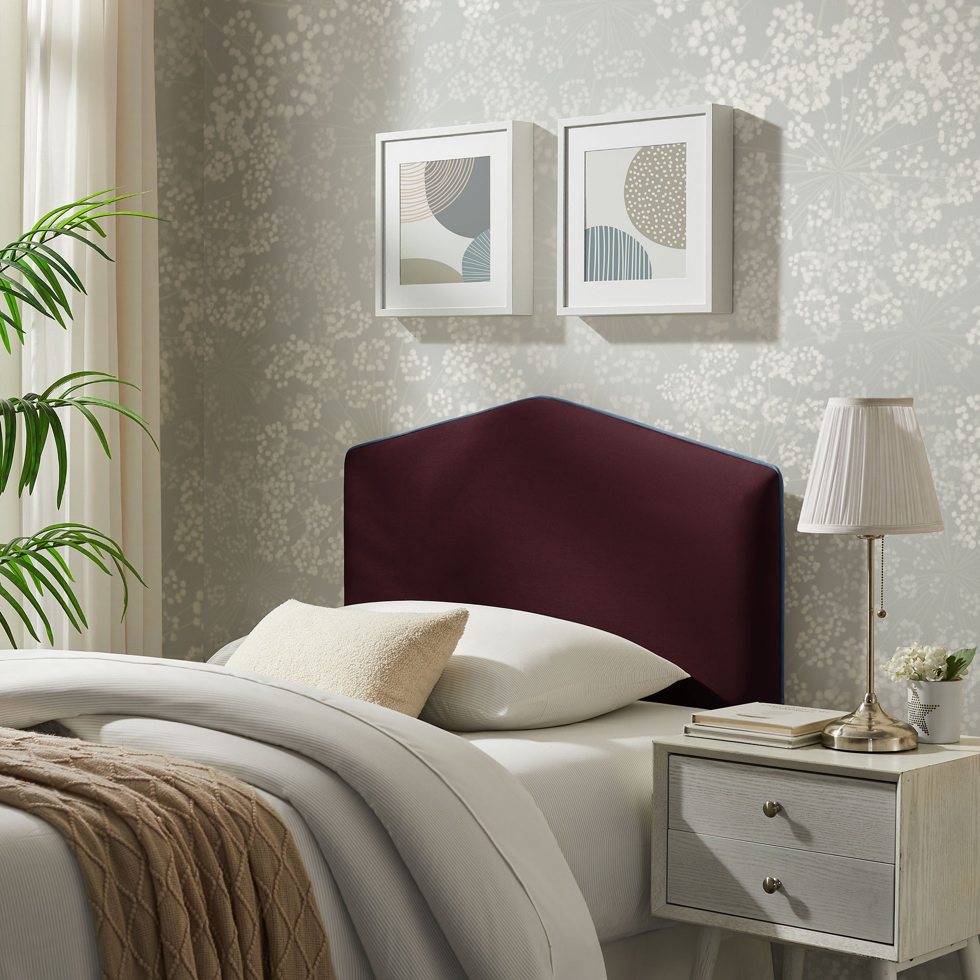 Cosette Performance Velvet Twin Size Headboard