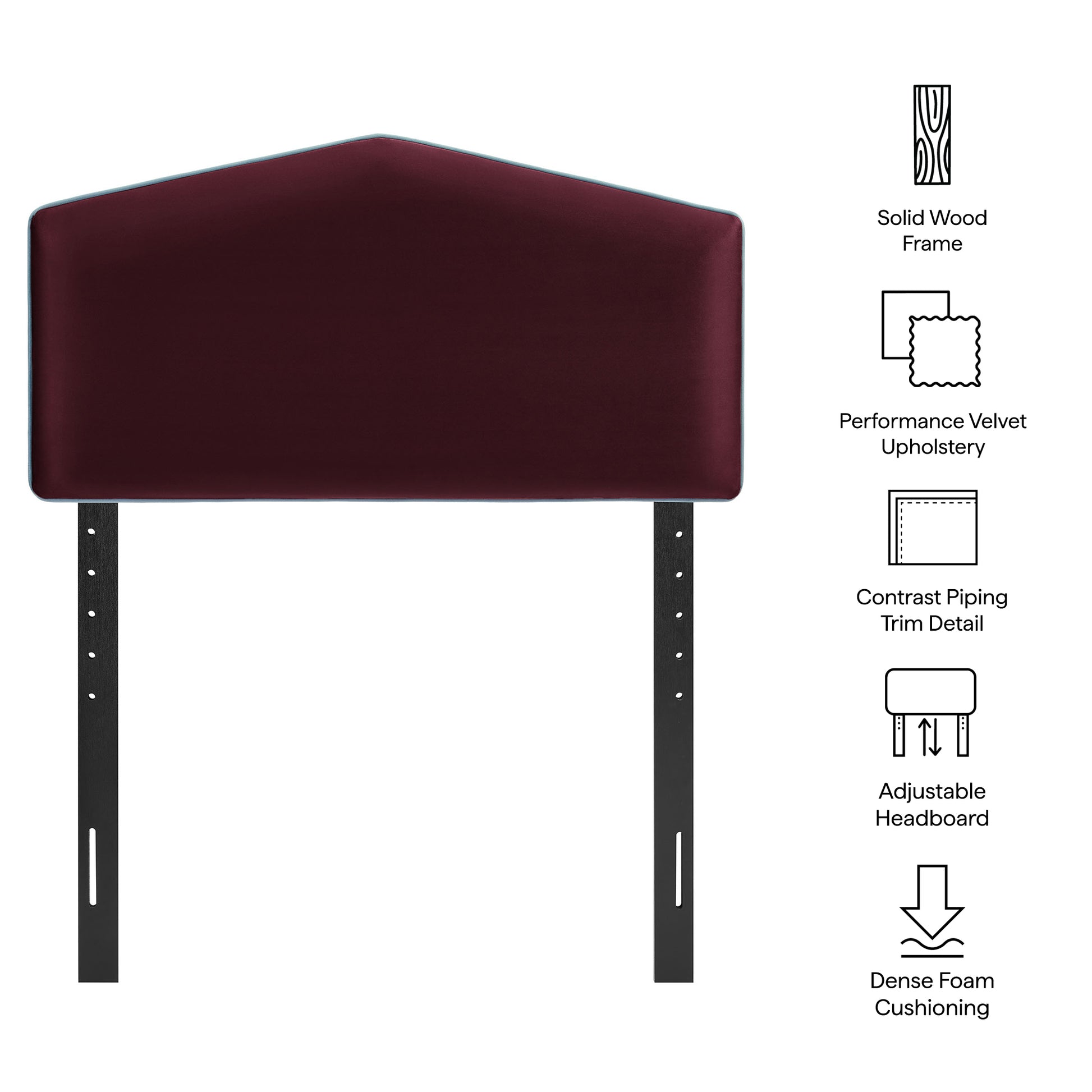 Cosette Performance Velvet Twin Size Headboard