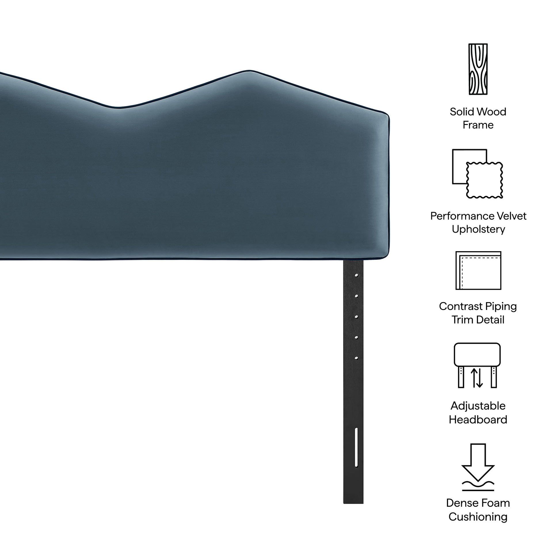 Cosette Performance Velvet Full Size Headboard