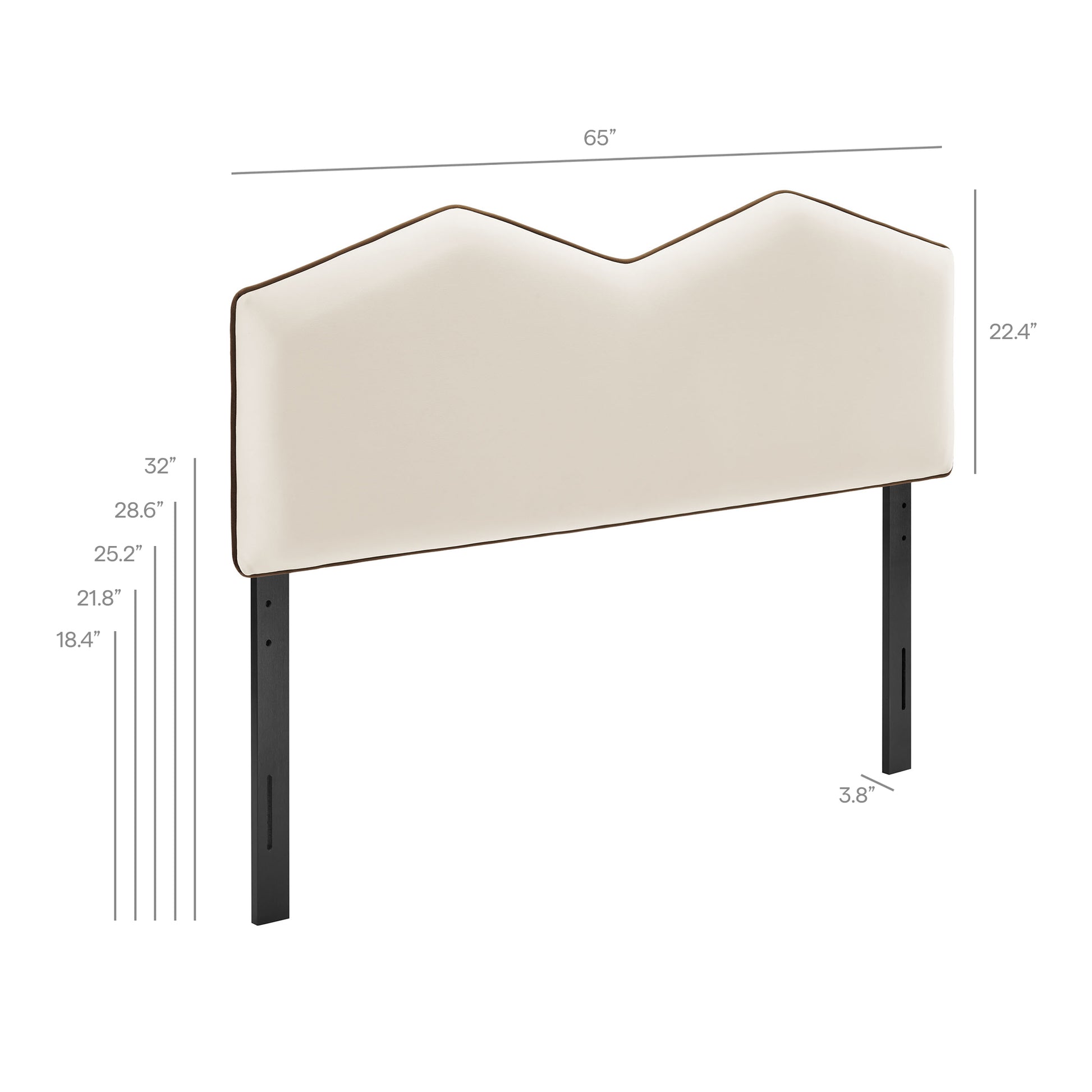 Cosette Performance Velvet Headboard - Cadet Blue