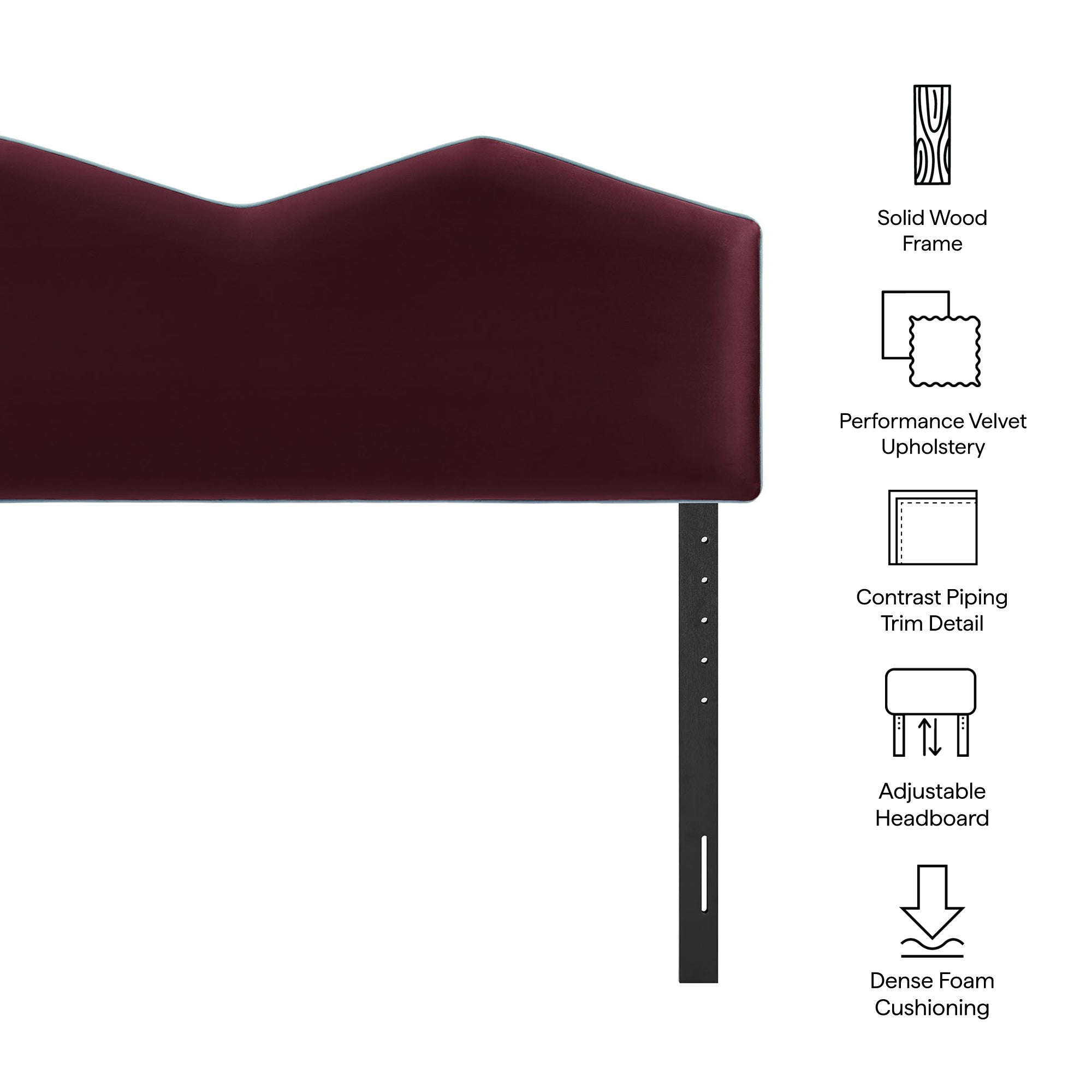 Cosette Performance Velvet King Size Headboard