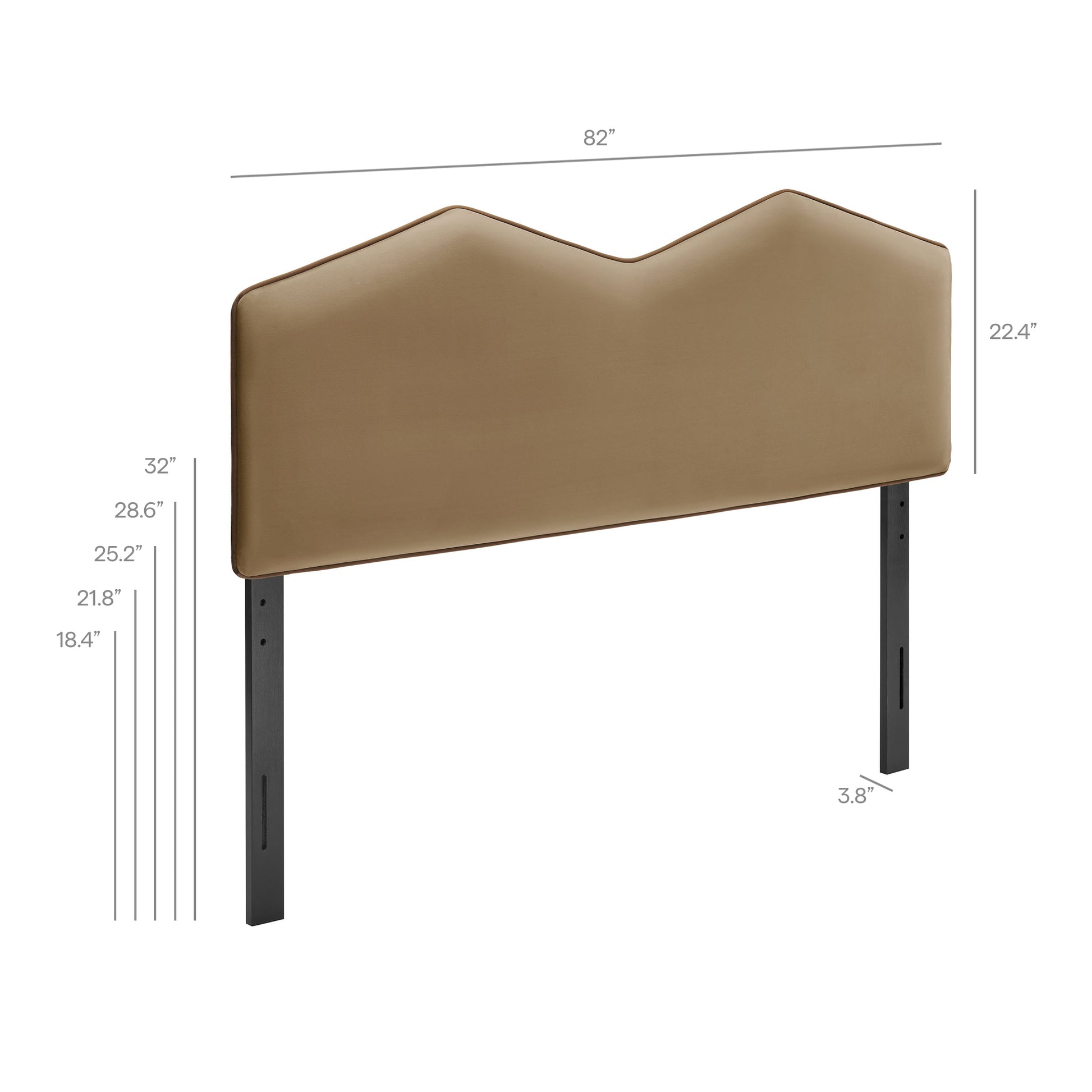 Cosette Performance Velvet King Size Headboard
