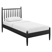 Zane Twin Size Spindle Bed Frame - Black