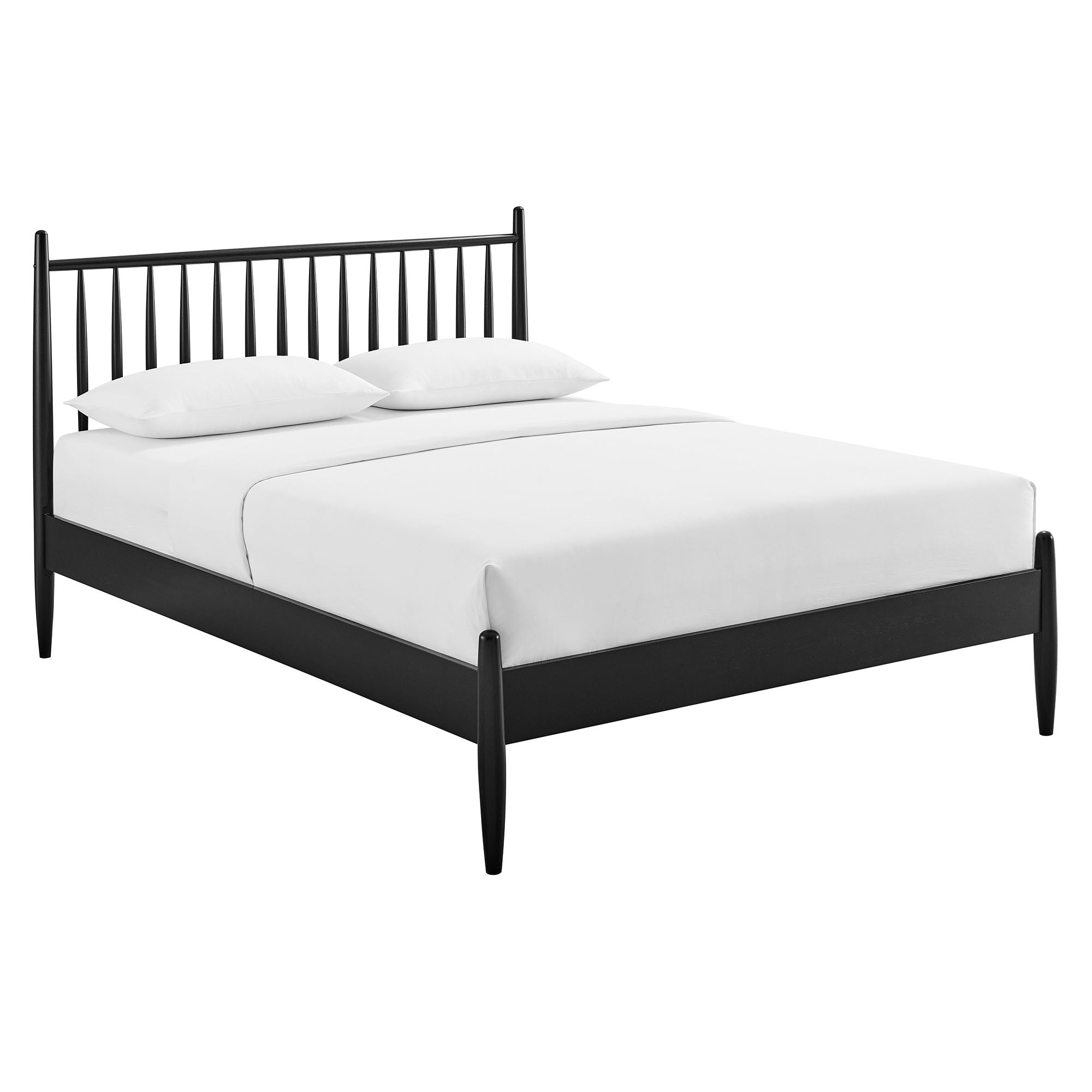 Zane Spindle Bed - Black