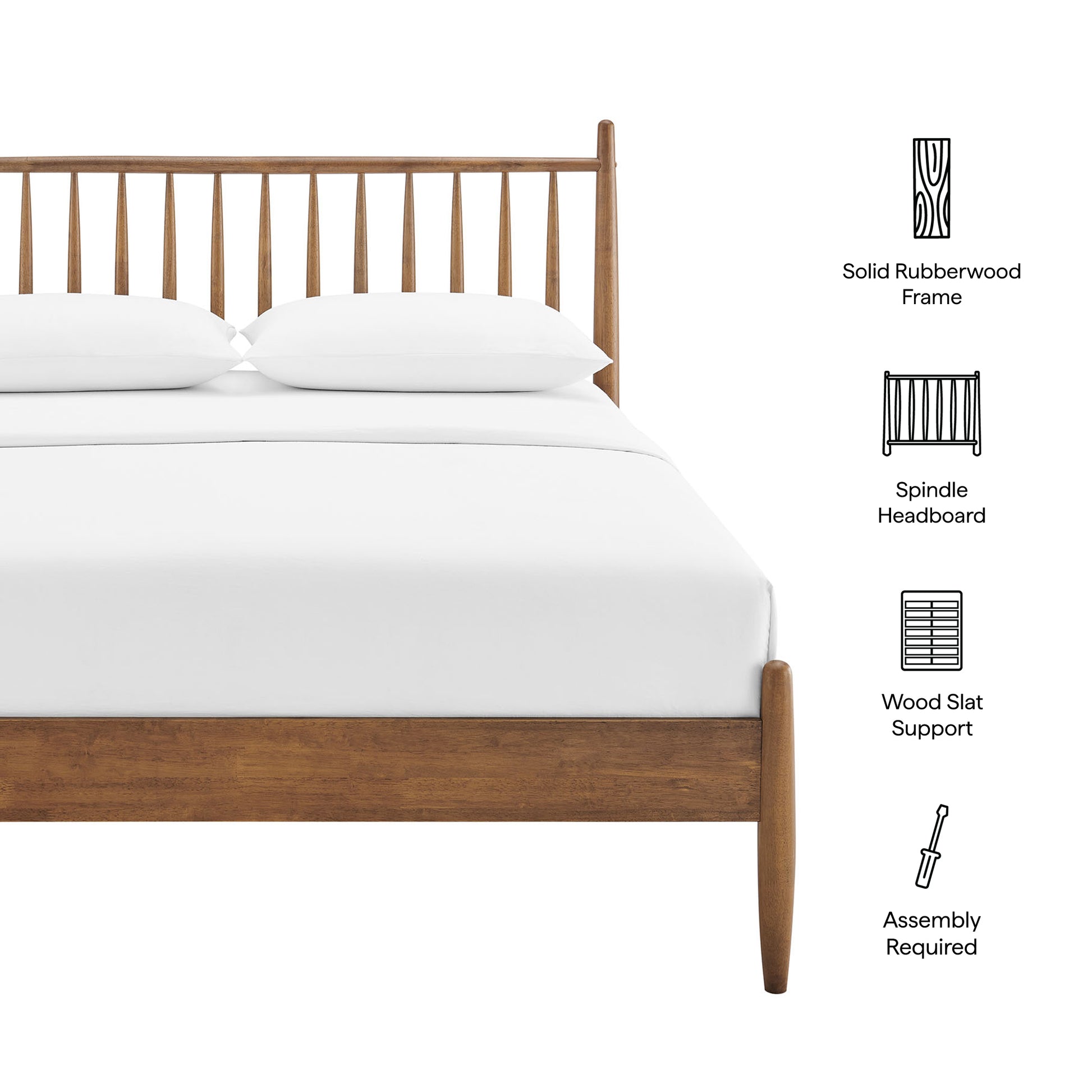 Zane King Size Spindle Bed