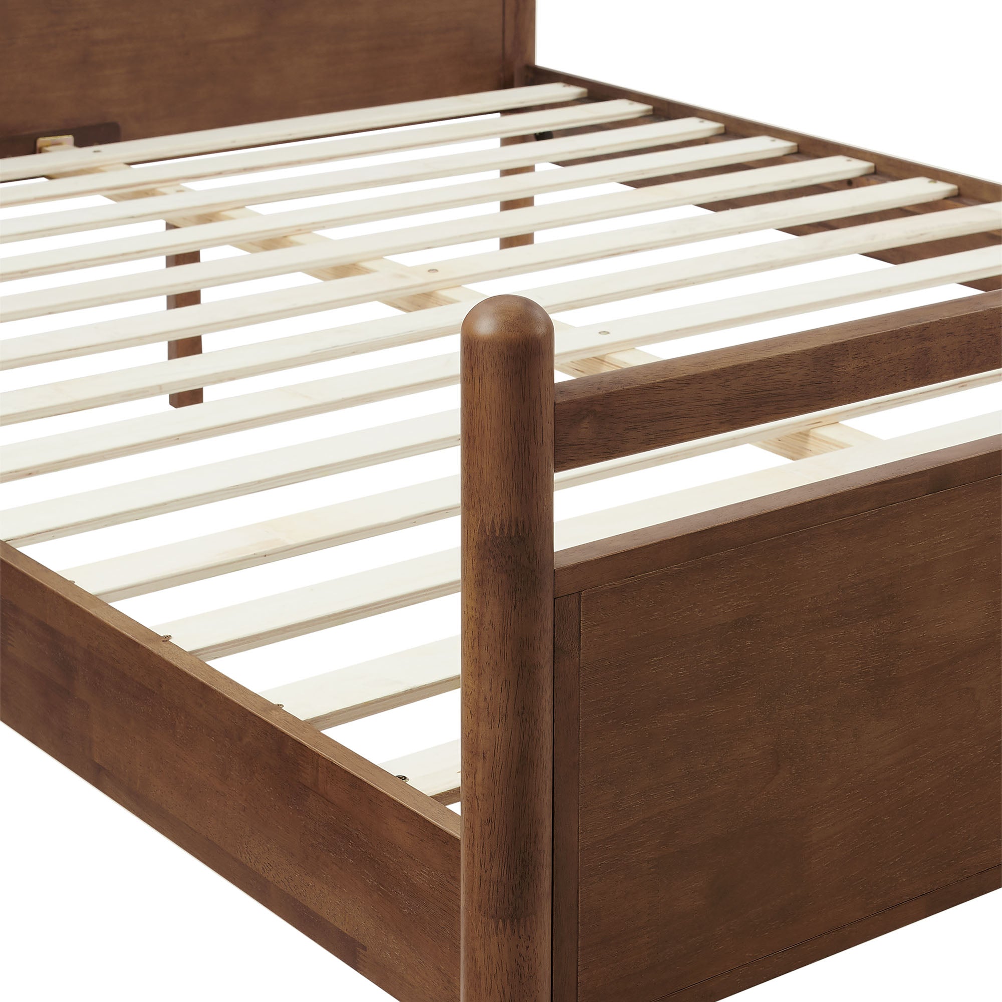Leni Full Size Vegan Leather and Wood Platform Bed Frame