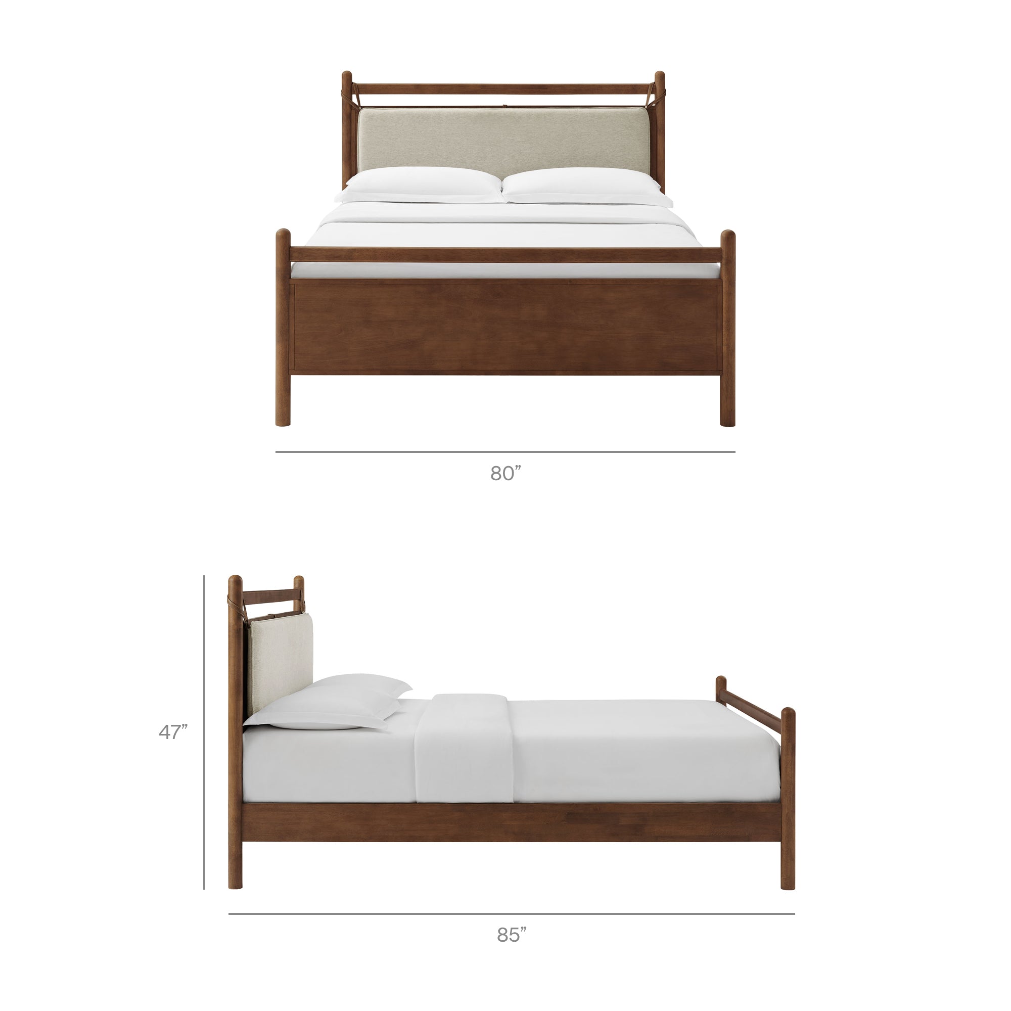 Leni King Size Wood Platform Bed Frame