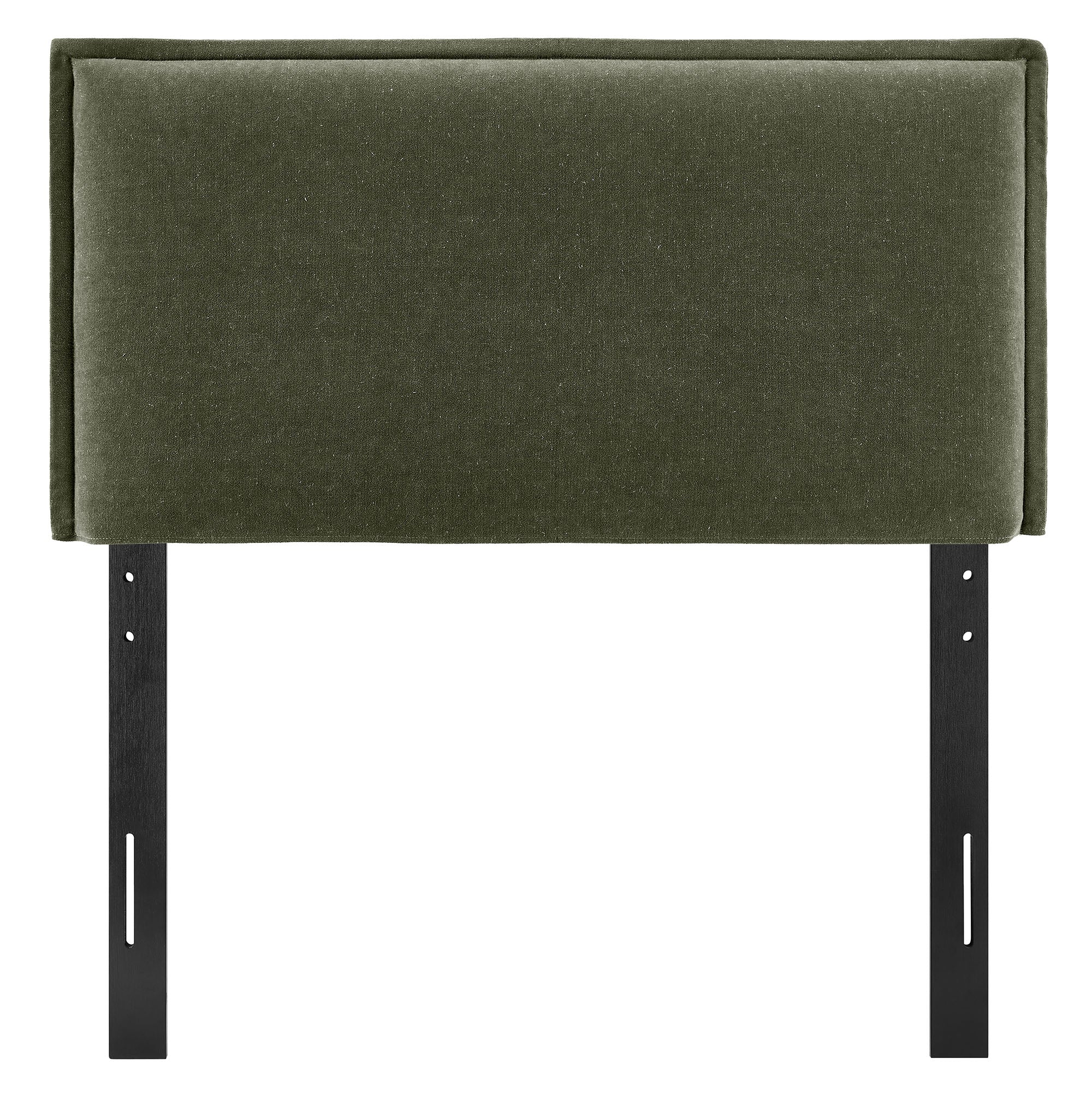 Camille Upholstered Linen Blend Twin Size Headboard