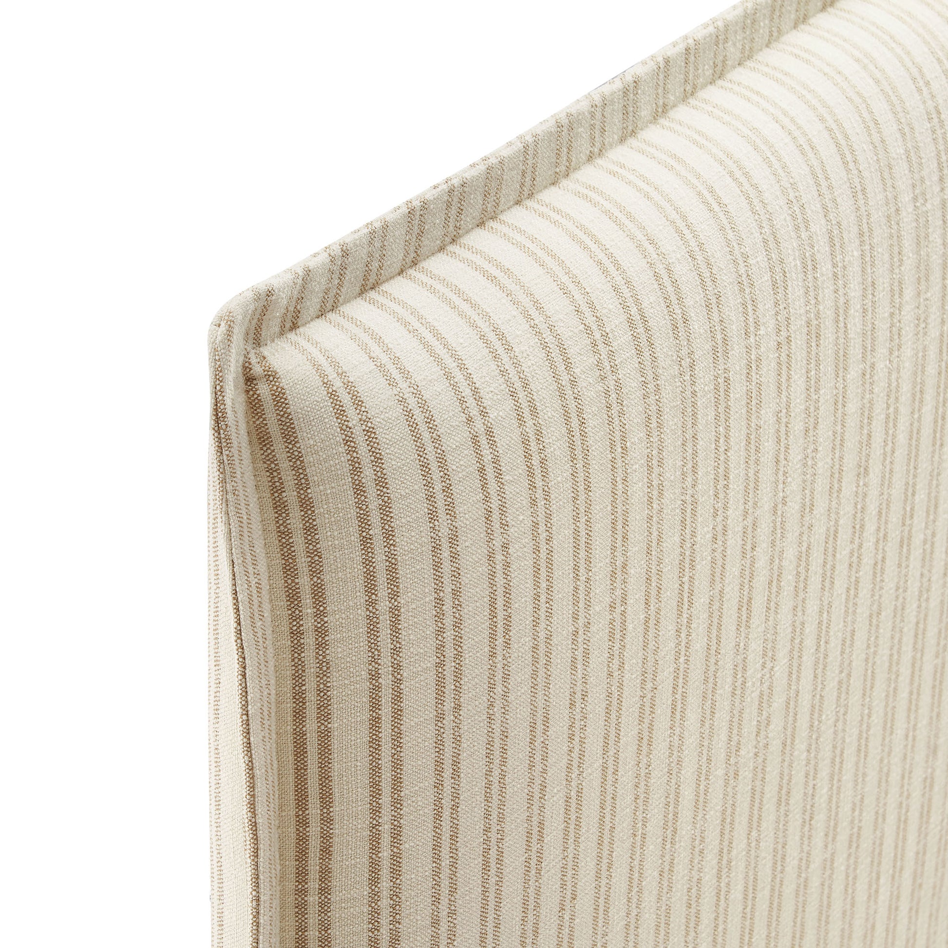 Camille Striped Linen Blend Full Size Headboard