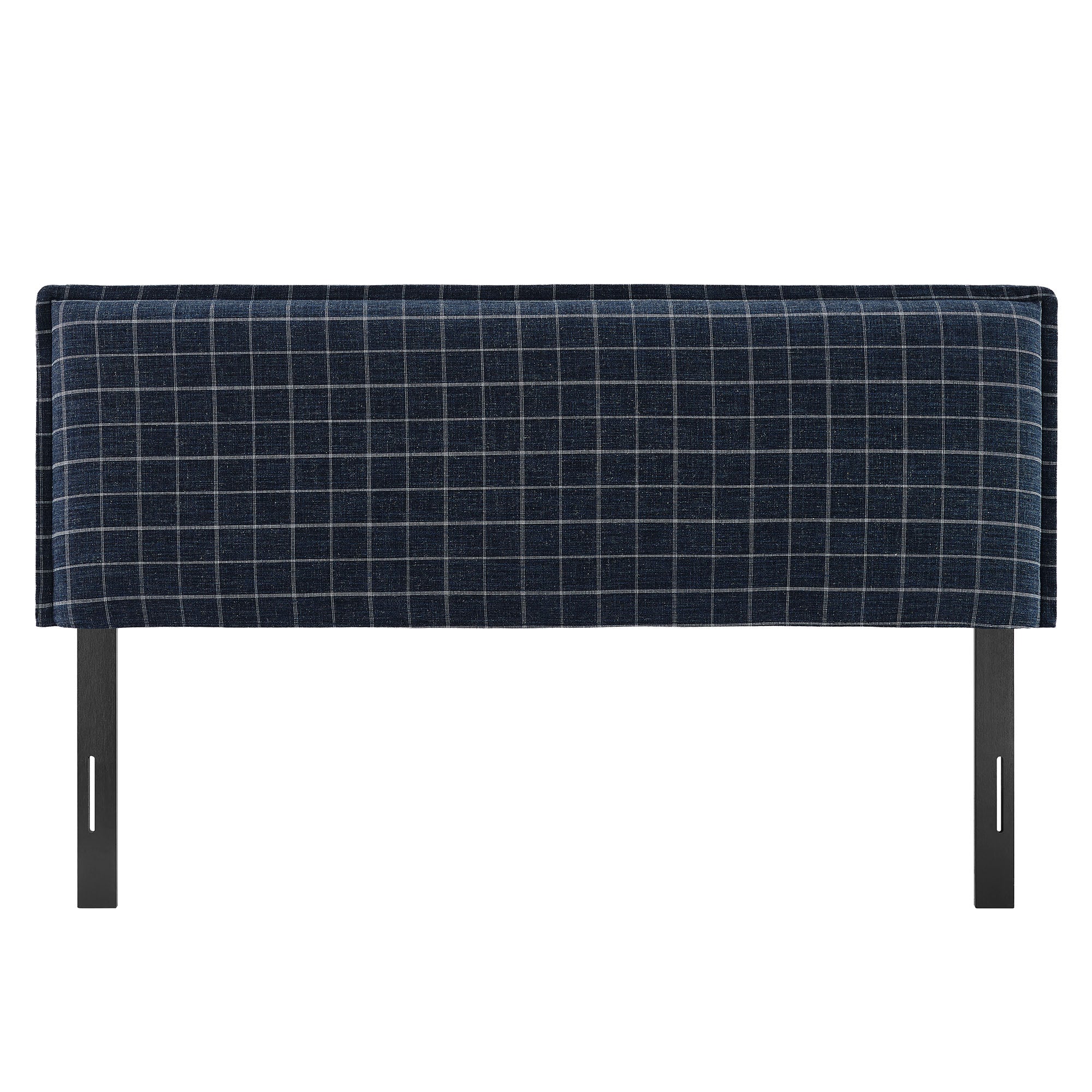 Camille Checkered Linen Blend Full Size Headboard