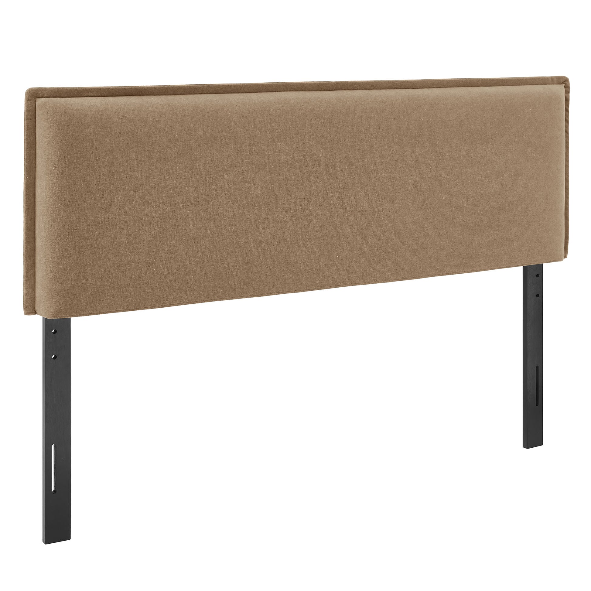 Camille Upholstered Linen Blend Headboard - Almond