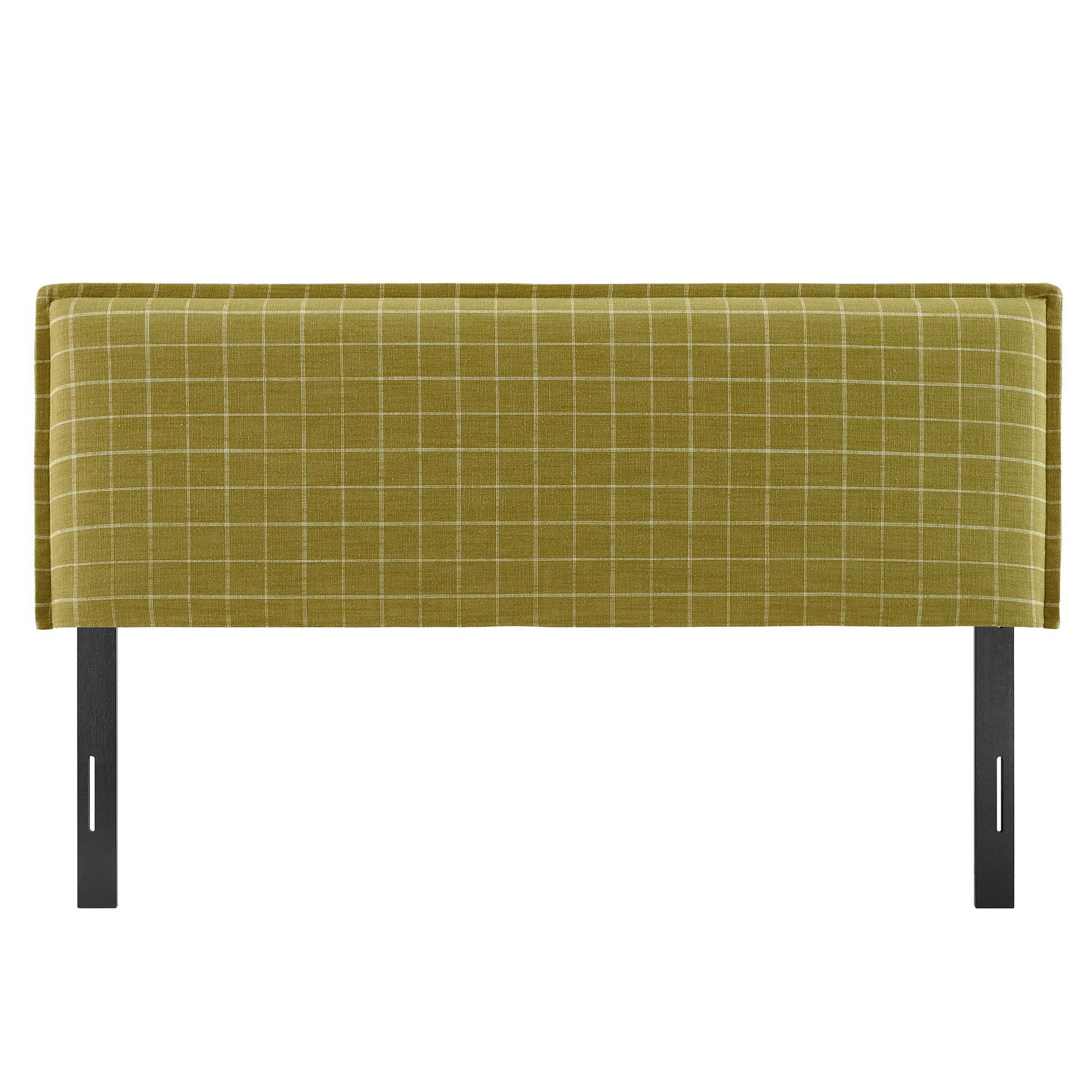 Camille Checkered Linen Blend Headboard
