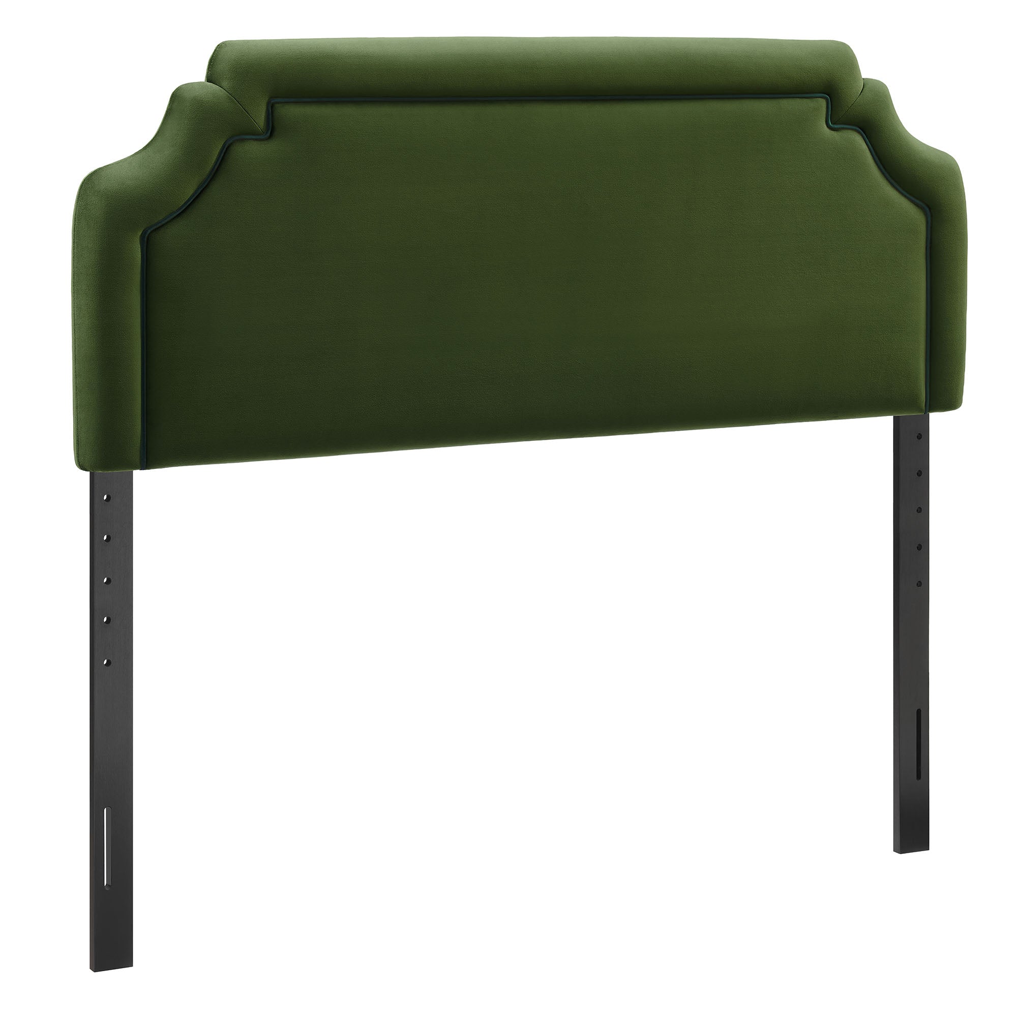 Magnolia Stain-Resistant Performance Velvet Headboard - Moss Green Dark Green