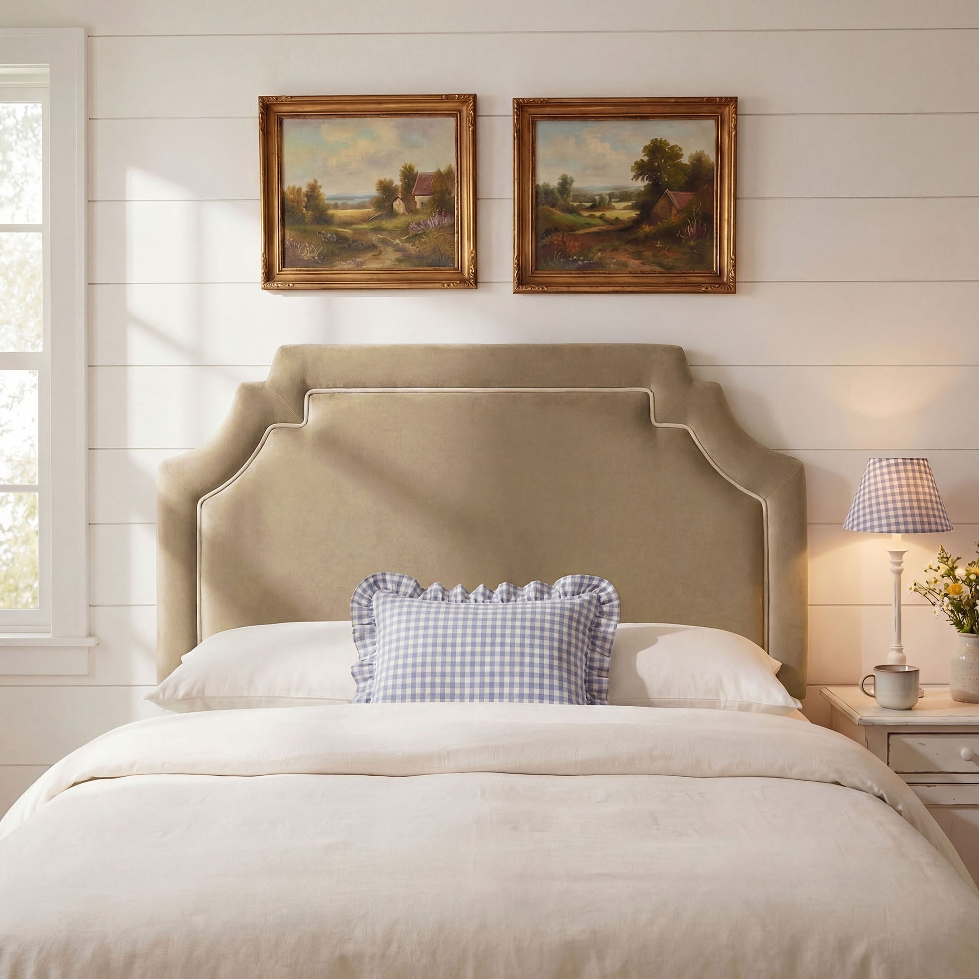 Magnolia Stain-Resistant Performance Velvet Full Size Headboard