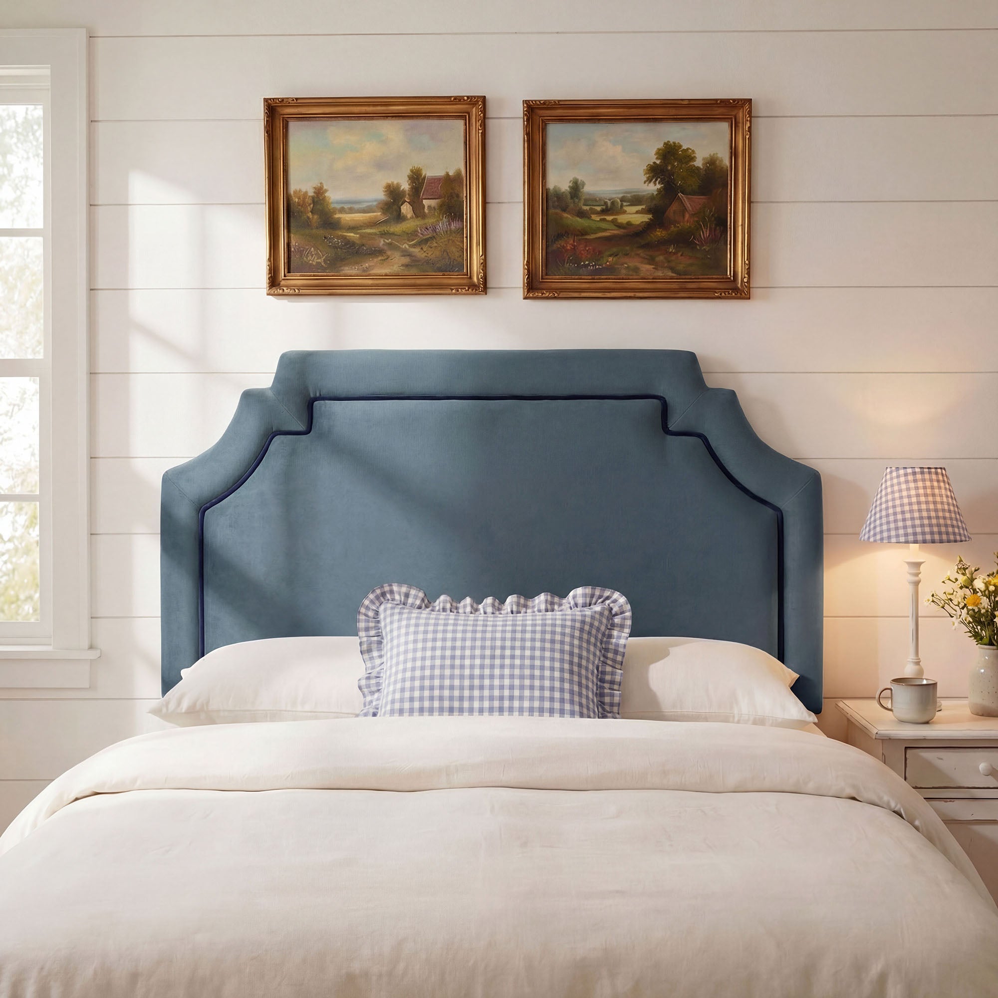 Magnolia Stain-Resistant Performance Velvet King Size Headboard