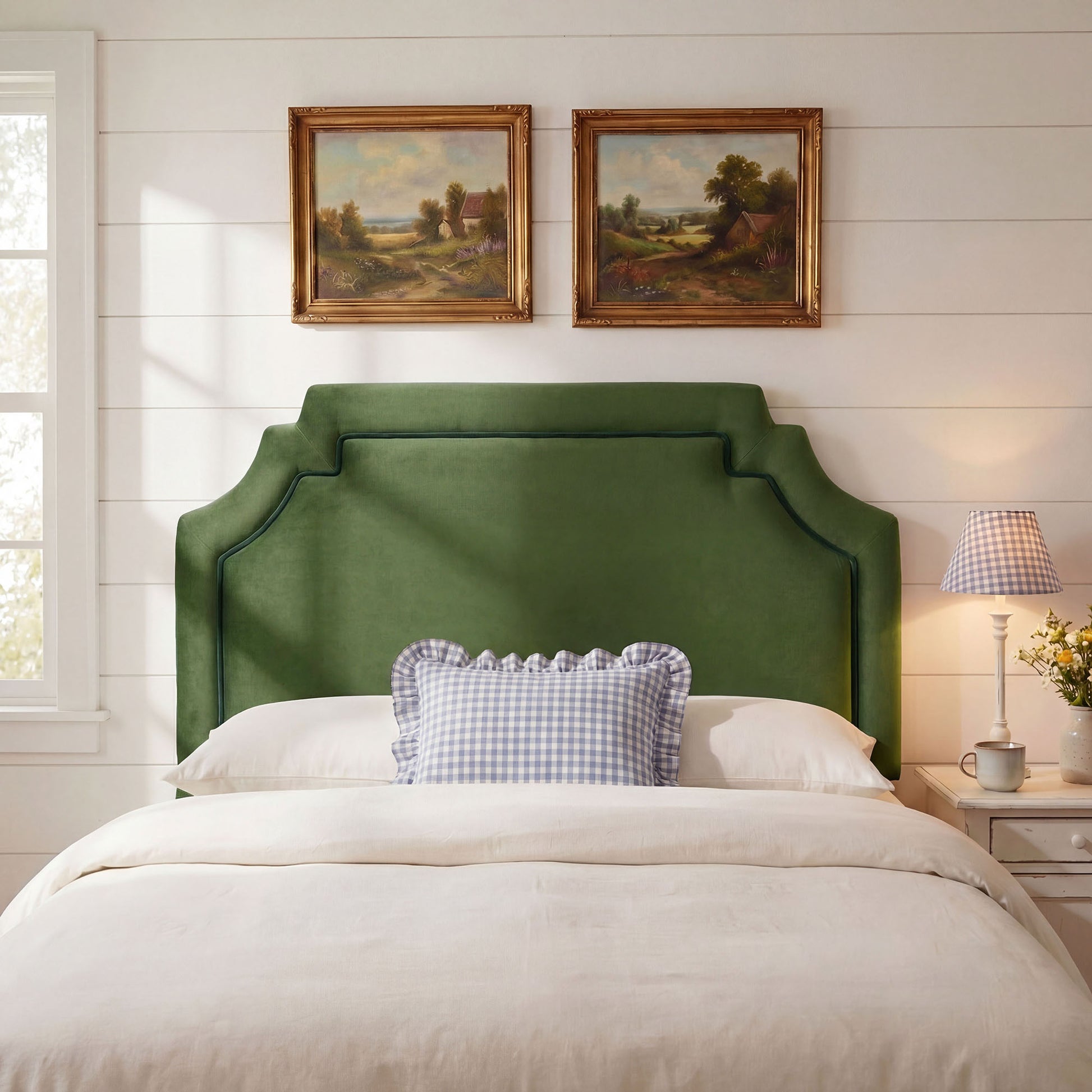 Magnolia Stain-Resistant Performance Velvet King Size Headboard