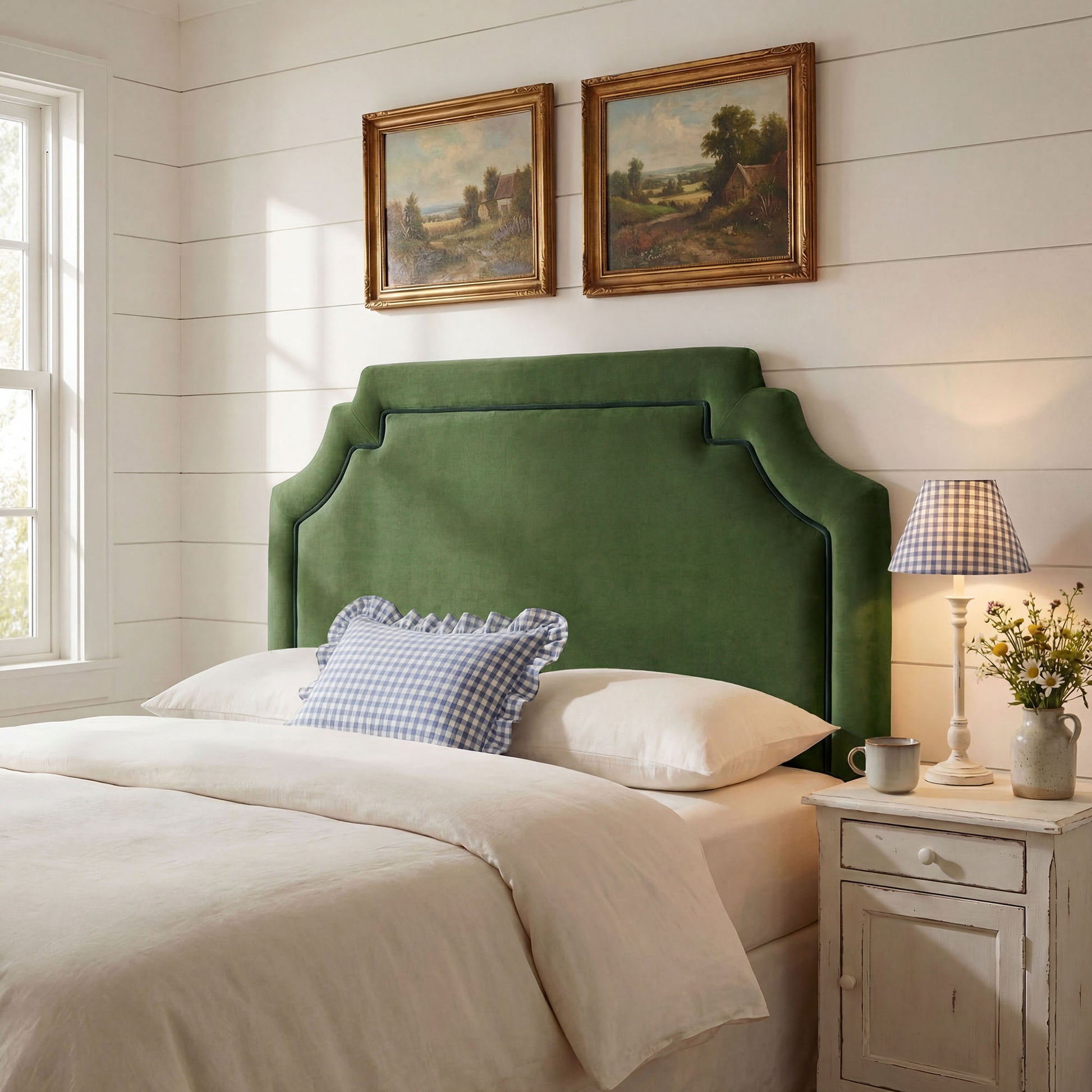 Magnolia Stain-Resistant Performance Velvet King Size Headboard