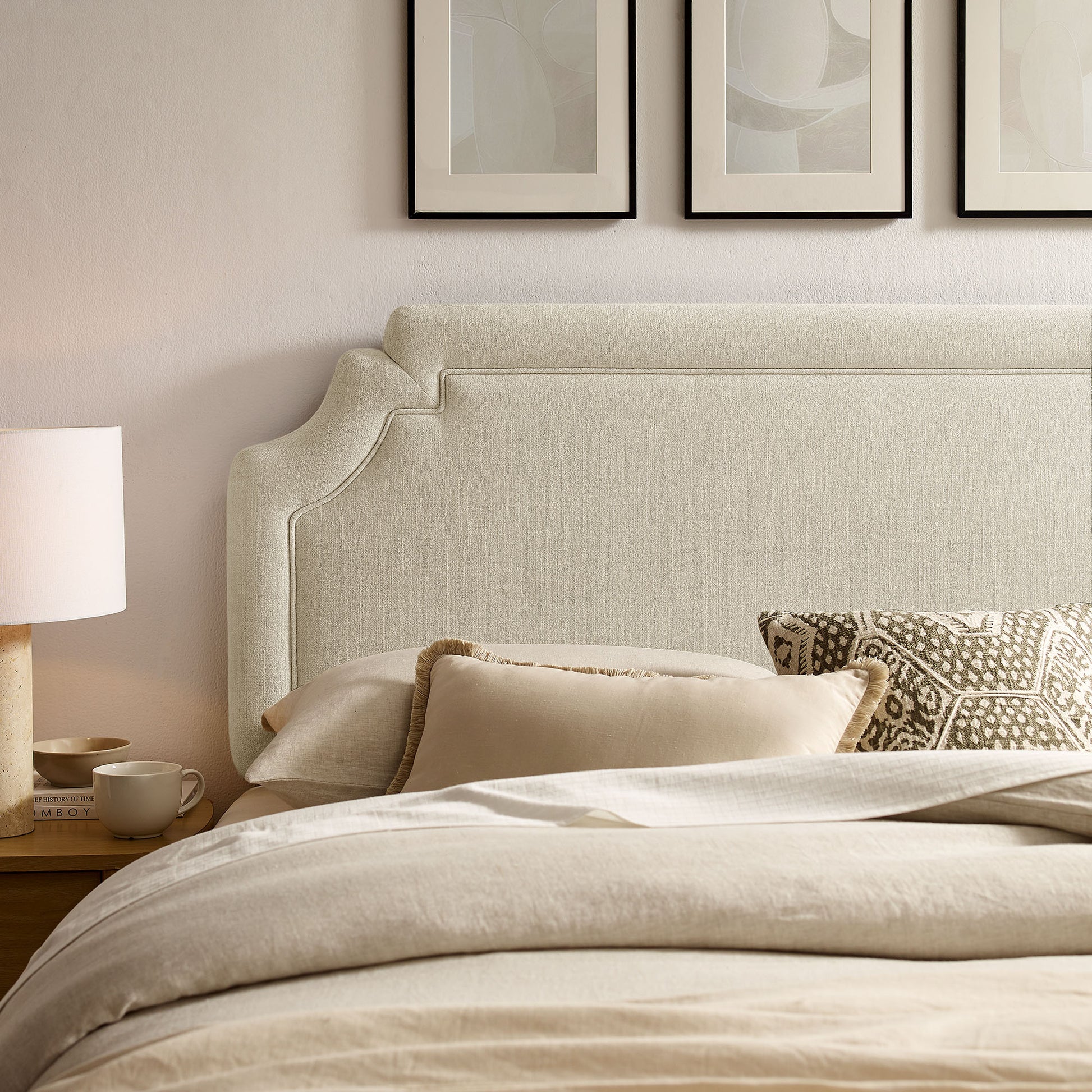 Magnolia Upholstered Fabric Full Size Headboard