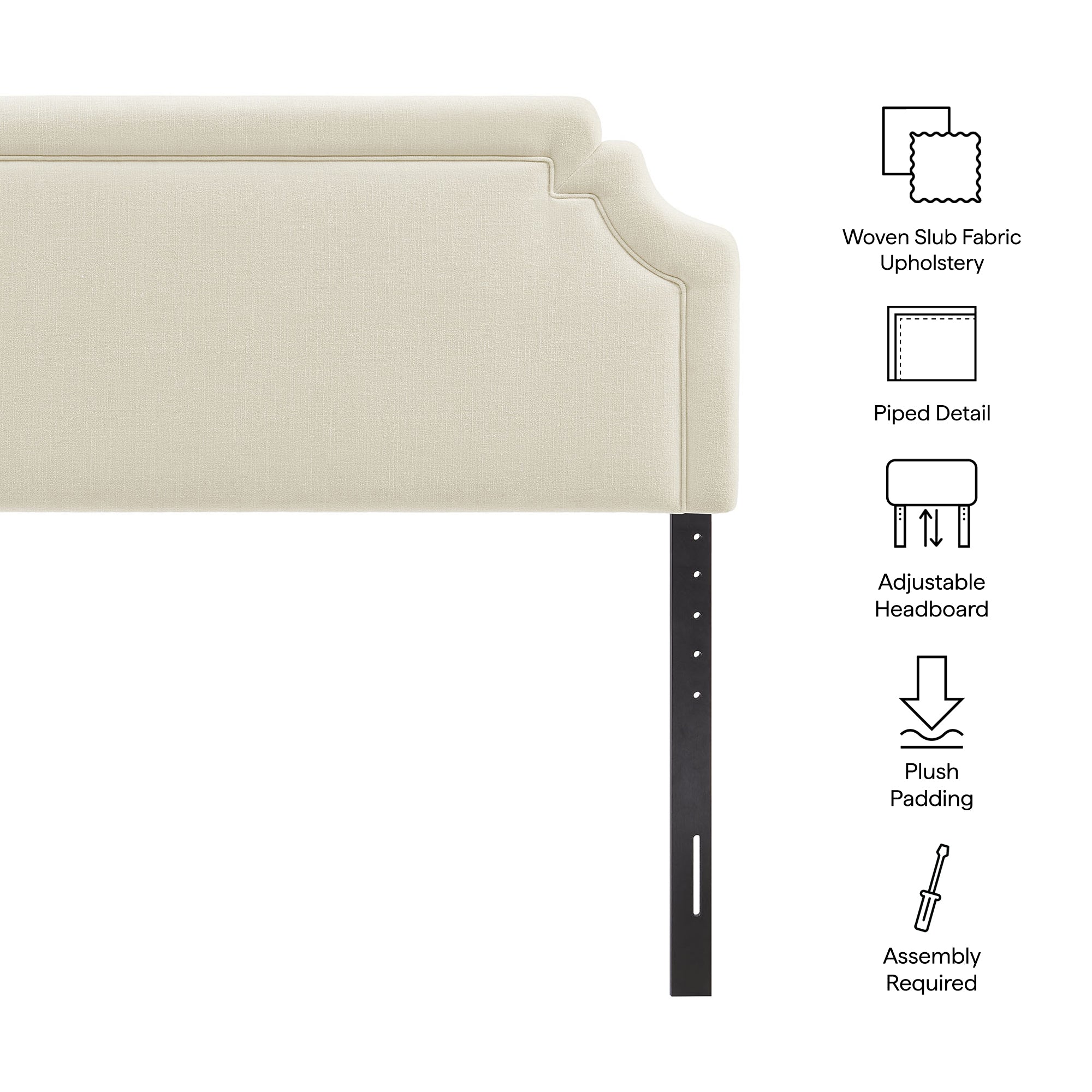 Magnolia Upholstered Fabric Full Size Headboard
