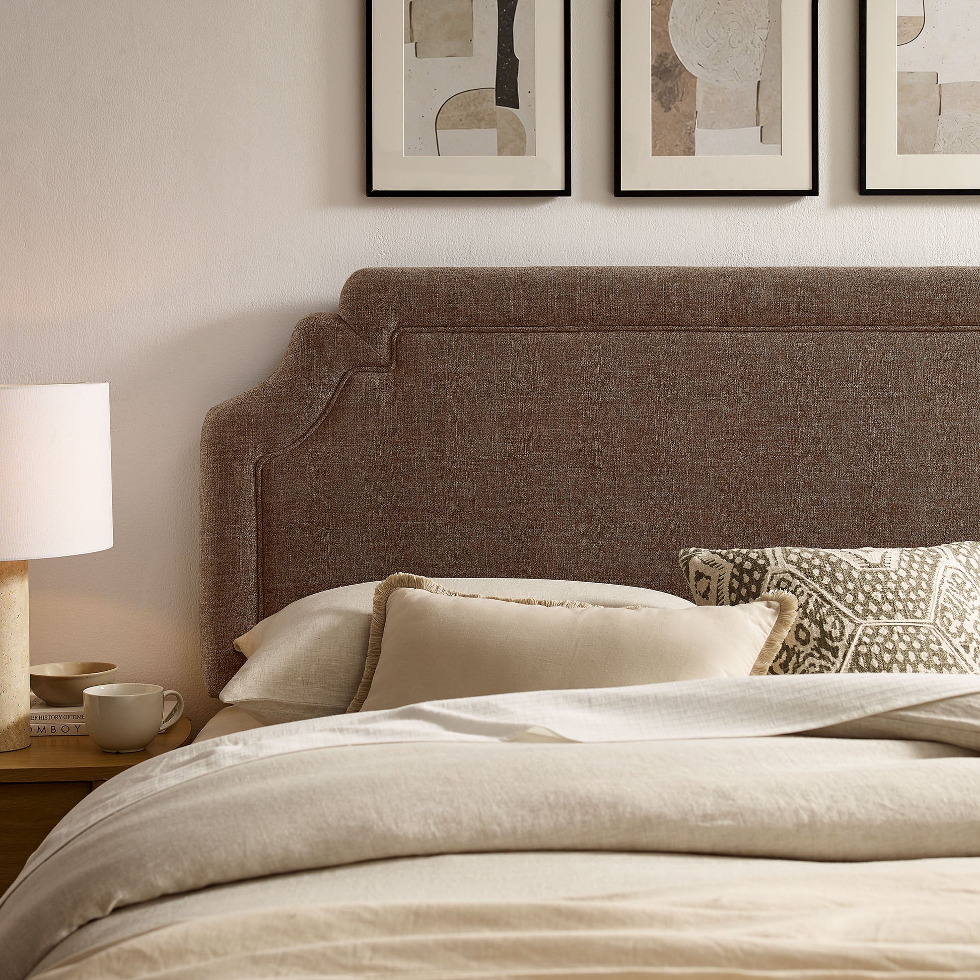 Magnolia Upholstered Fabric Full Size Headboard