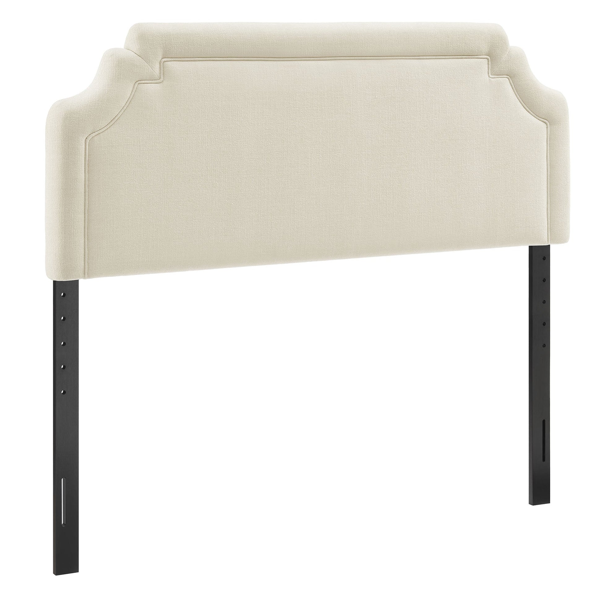 Magnolia Upholstered Fabric Headboard - Ecru