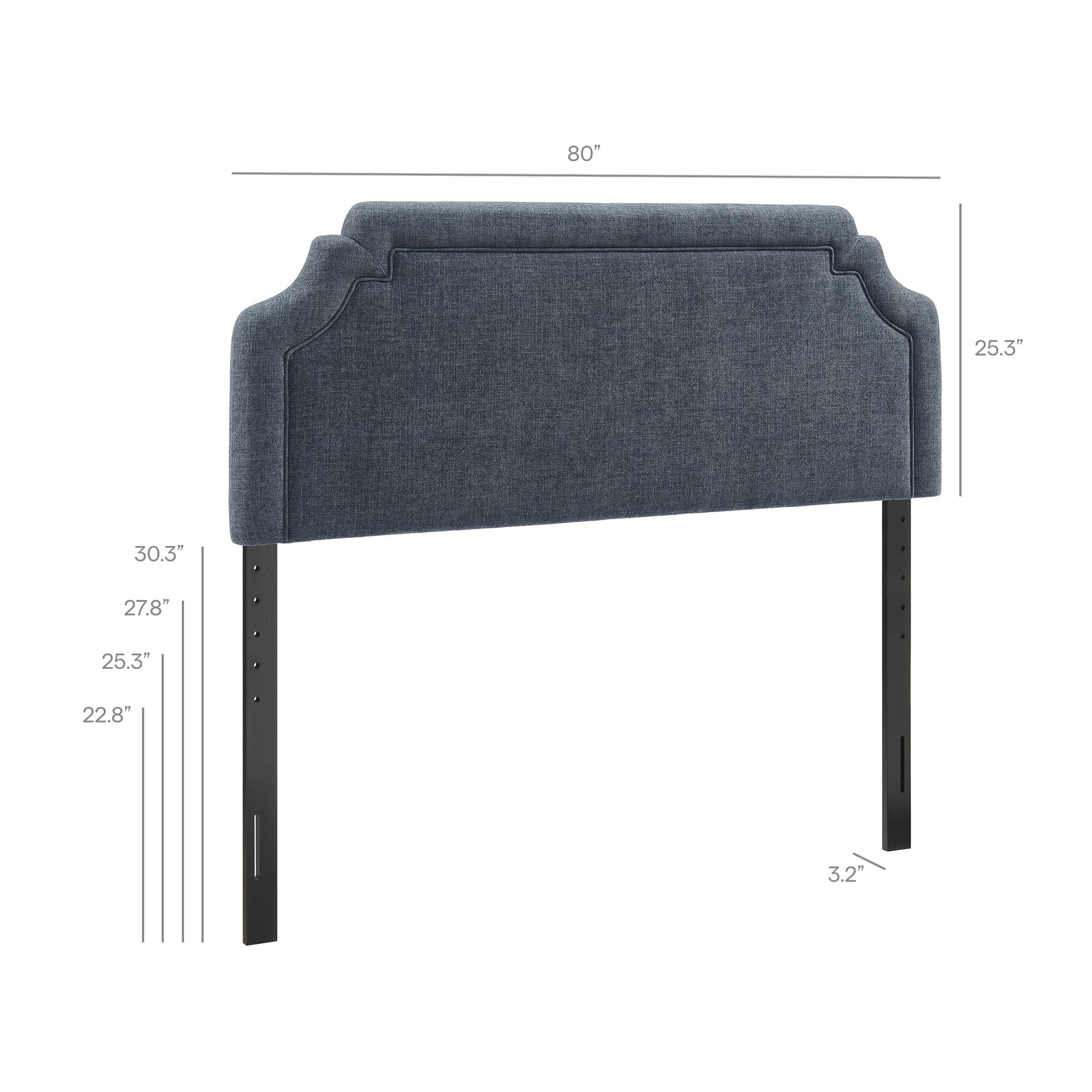 Magnolia Upholstered Fabric King Size Headboard