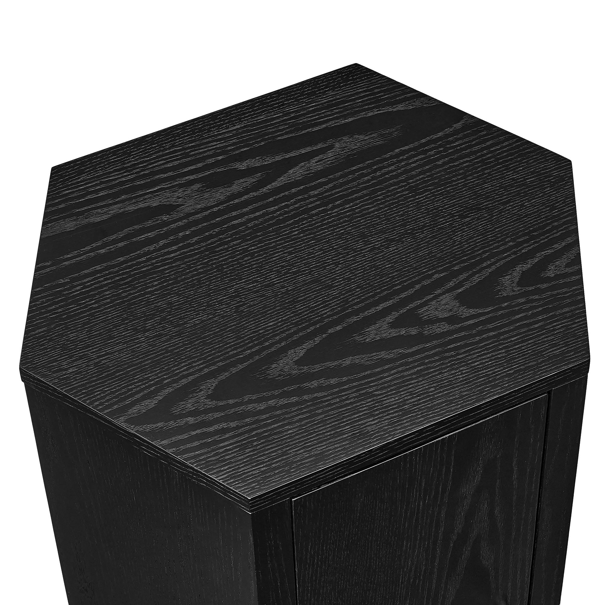 Kade Faceted Wood Side Table by Modway