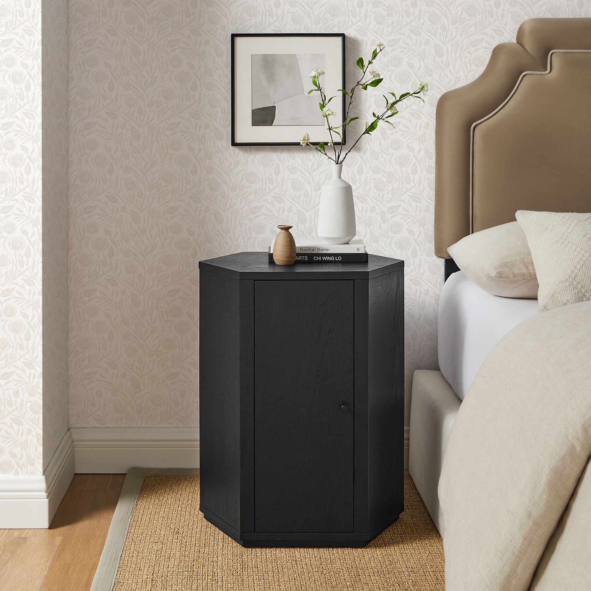 Kade Faceted Wood Side Table by Modway