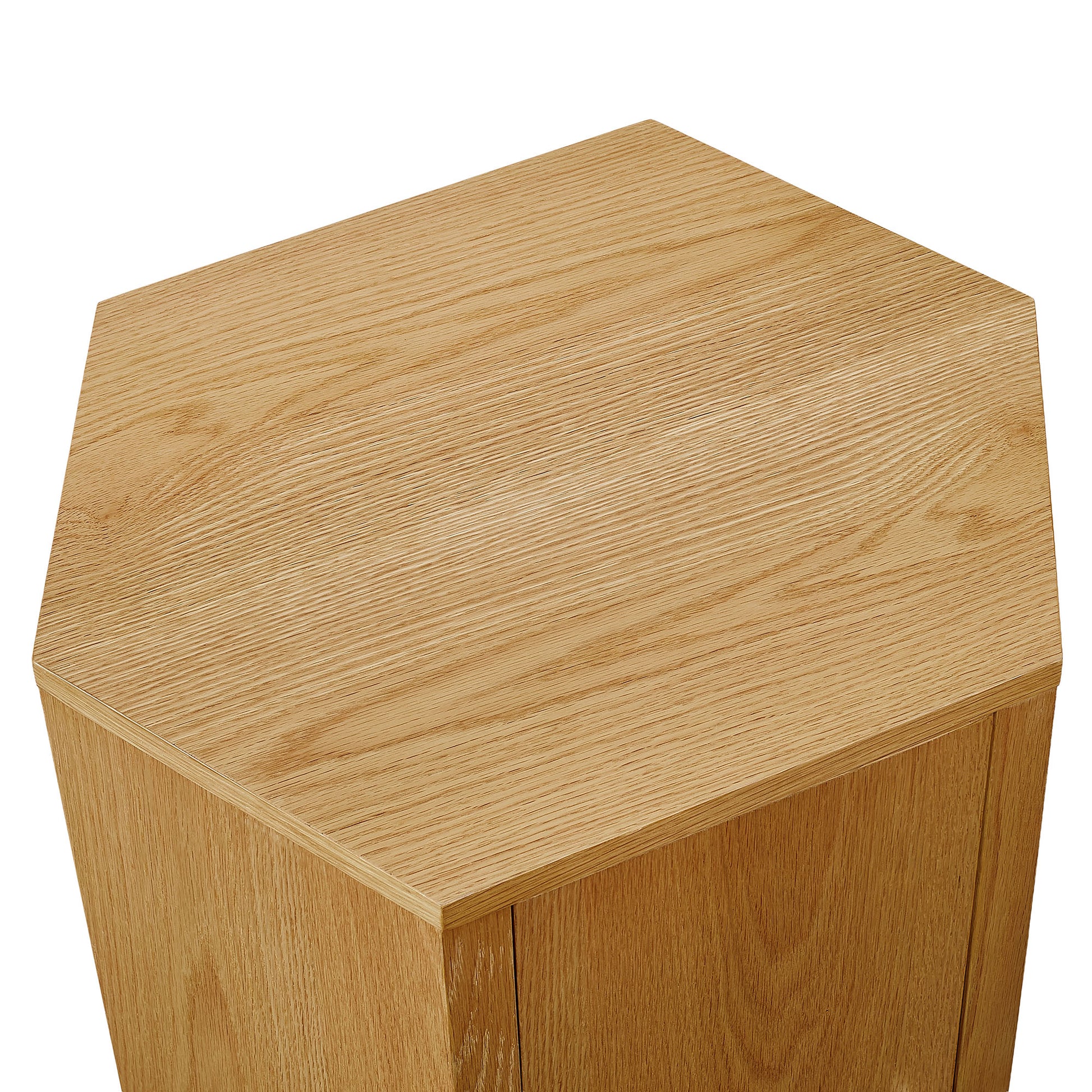 Kade Faceted Wood Side Table by Modway