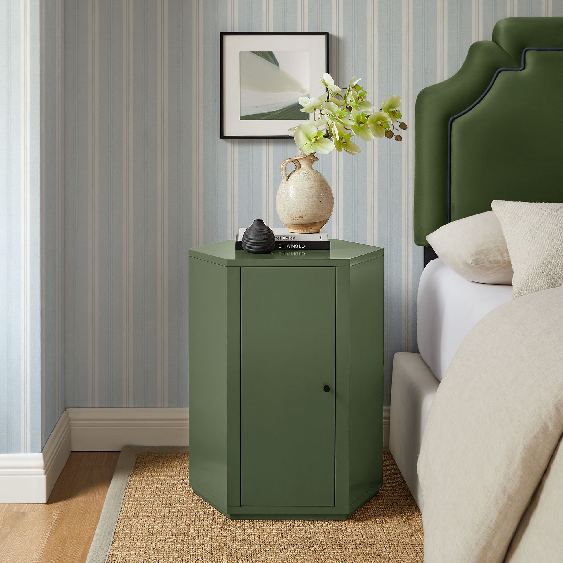 Kade Faceted Semi-Gloss Side Table by Modway