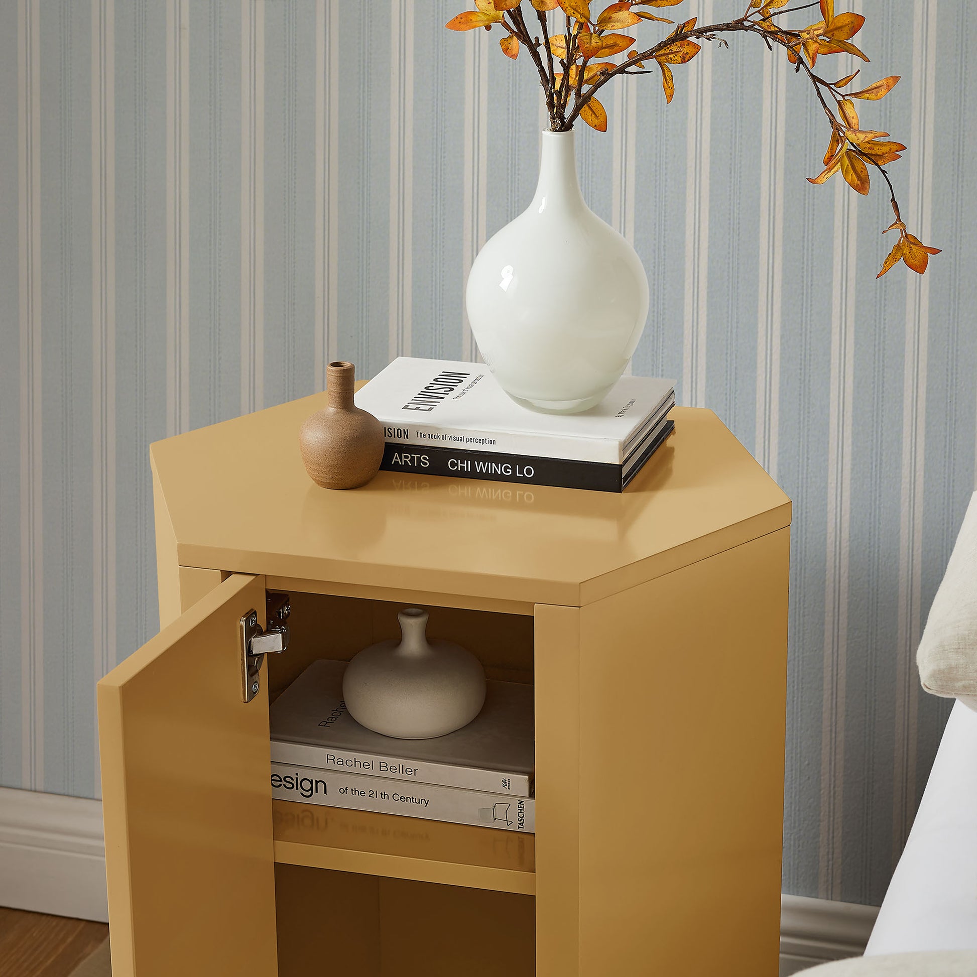 Kade Faceted Semi-Gloss Side Table by Modway