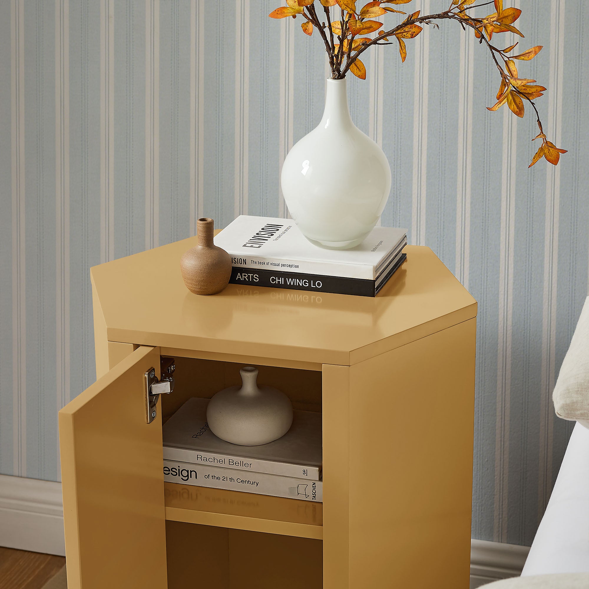 Kade Faceted Semi-Gloss Side Table by Modway