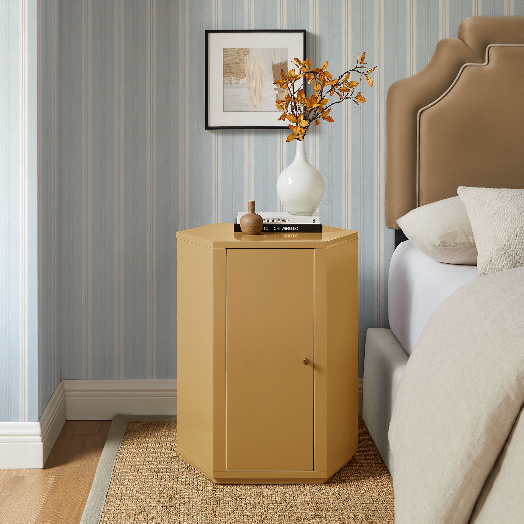 Kade Faceted Semi-Gloss Side Table by Modway