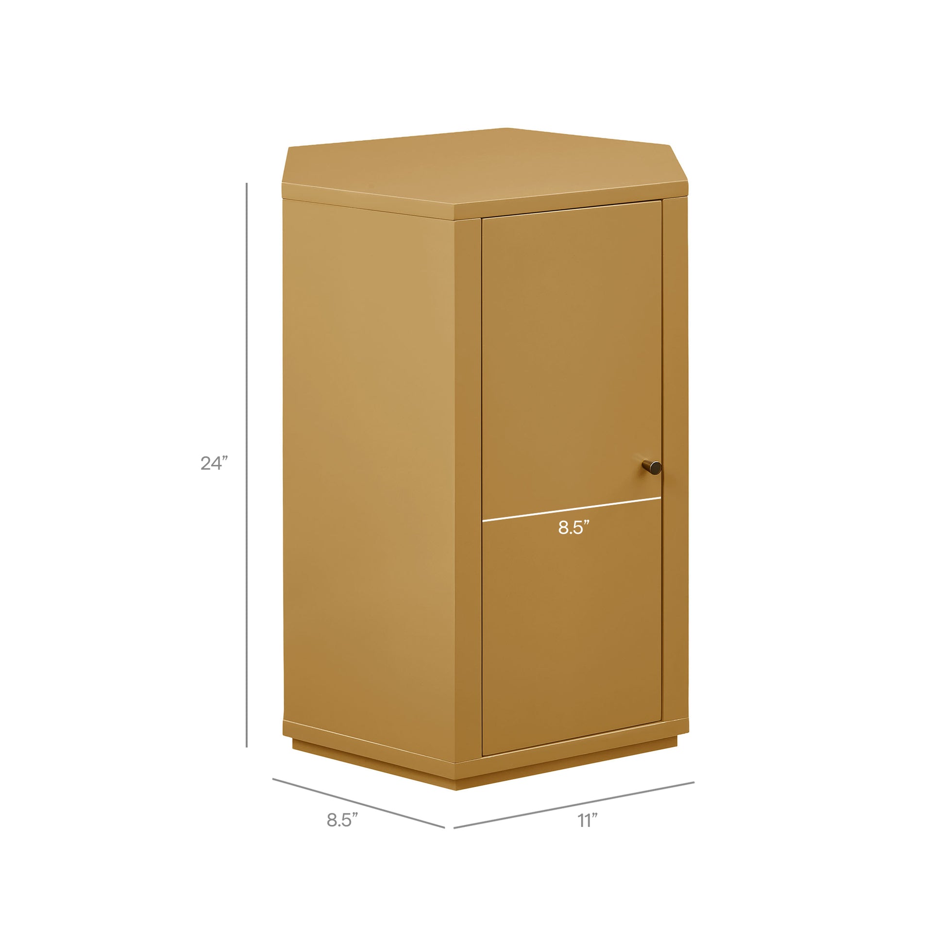 Kade Faceted Semi-Gloss Side Table by Modway