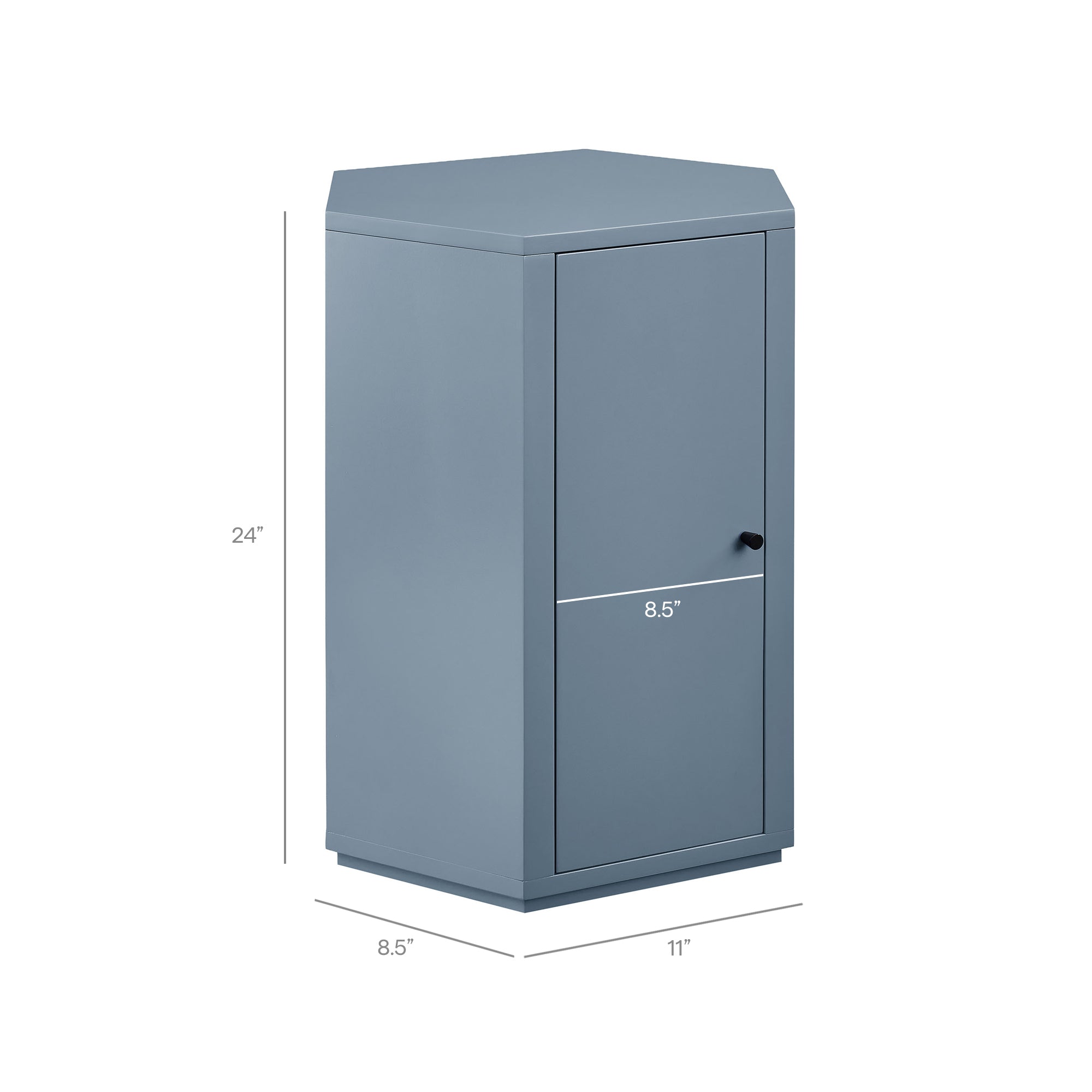 Kade Faceted Semi-Gloss Side Table by Modway