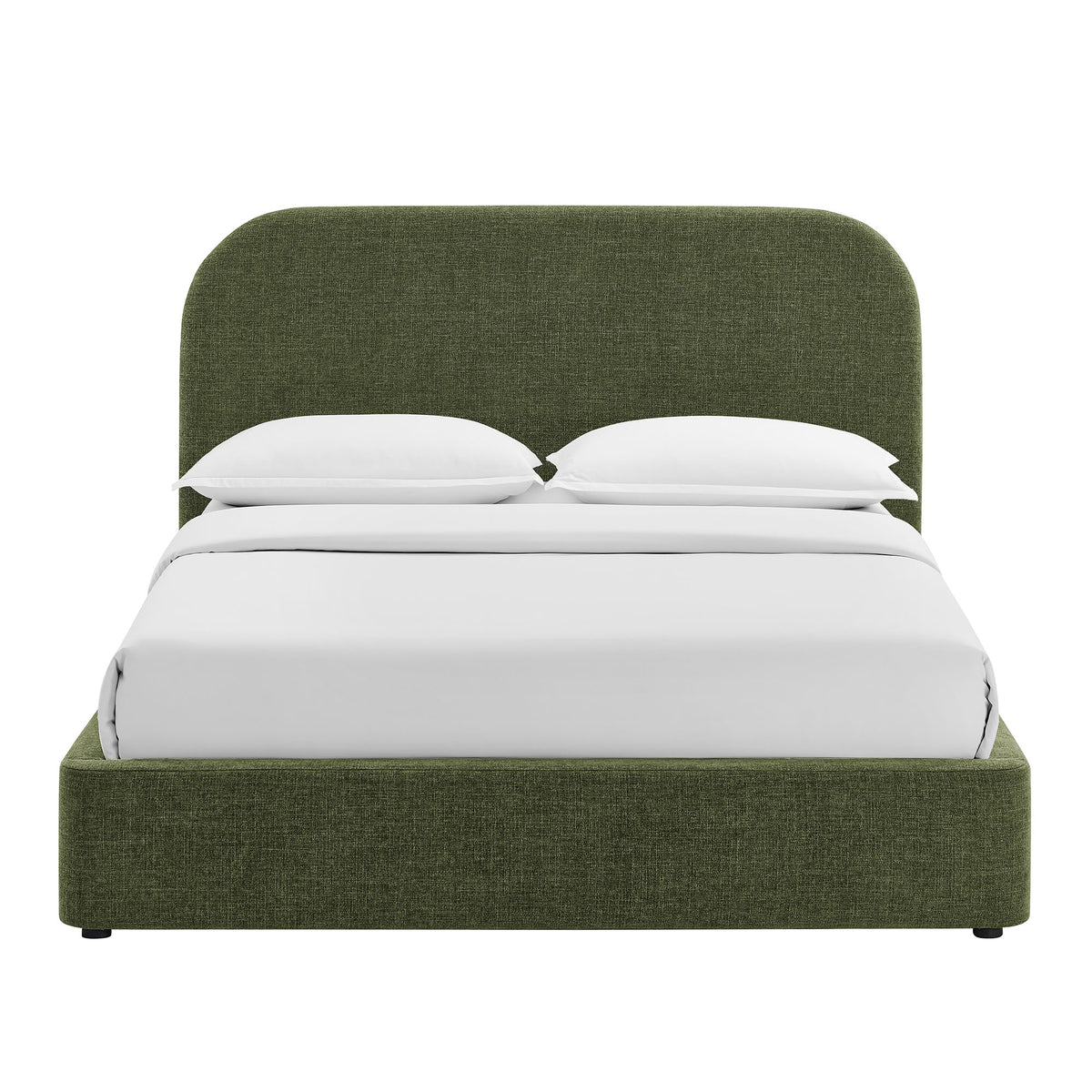 Keynote Full Fabric Upholstered Storage Platform Bed Frame - Foliage