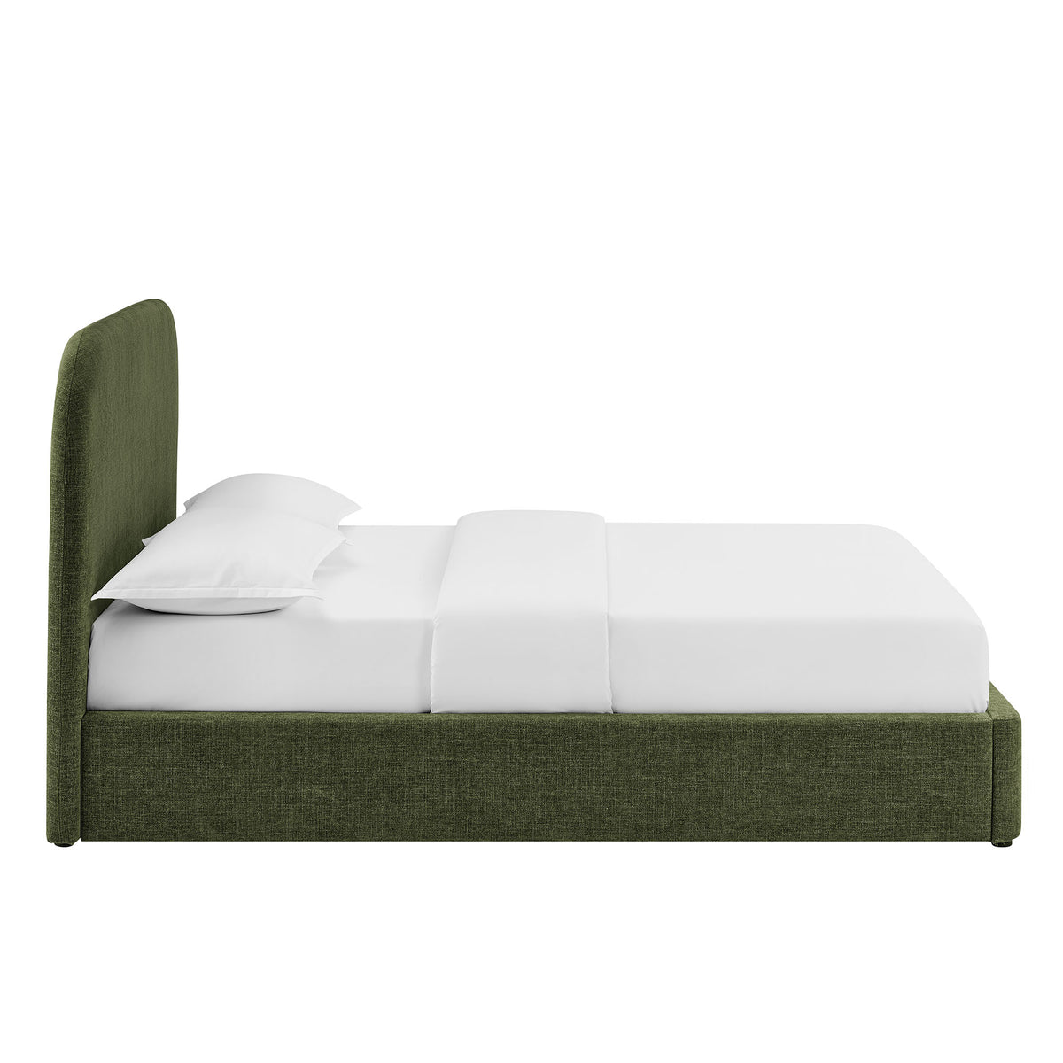 Keynote Queen Fabric Upholstered Storage Platform Bed Frame - Foliage