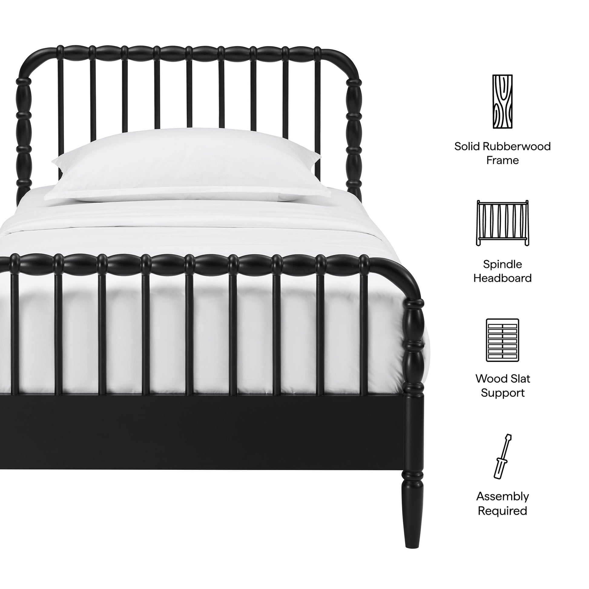 Arlette Queen Size Wood Spindle Bed Frame by Modway