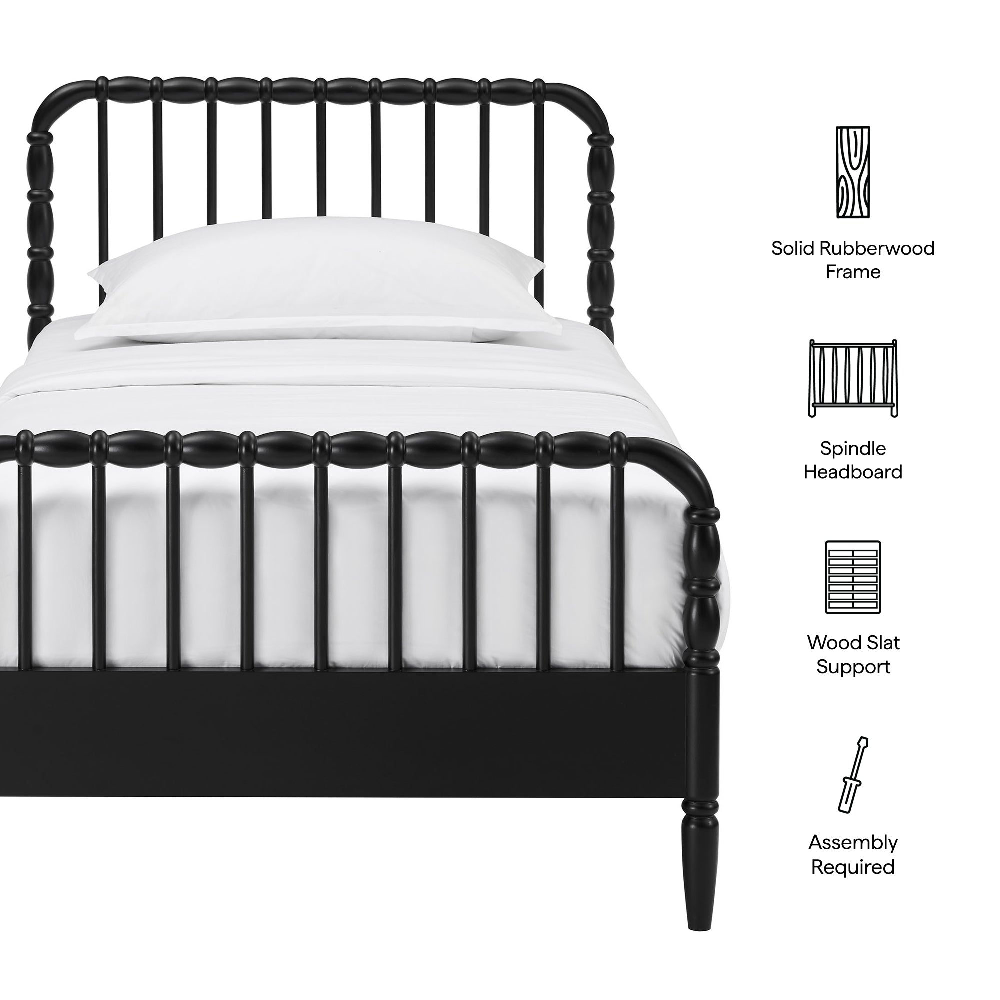 Arlette Queen Size Wood Spindle Bed Frame by Modway