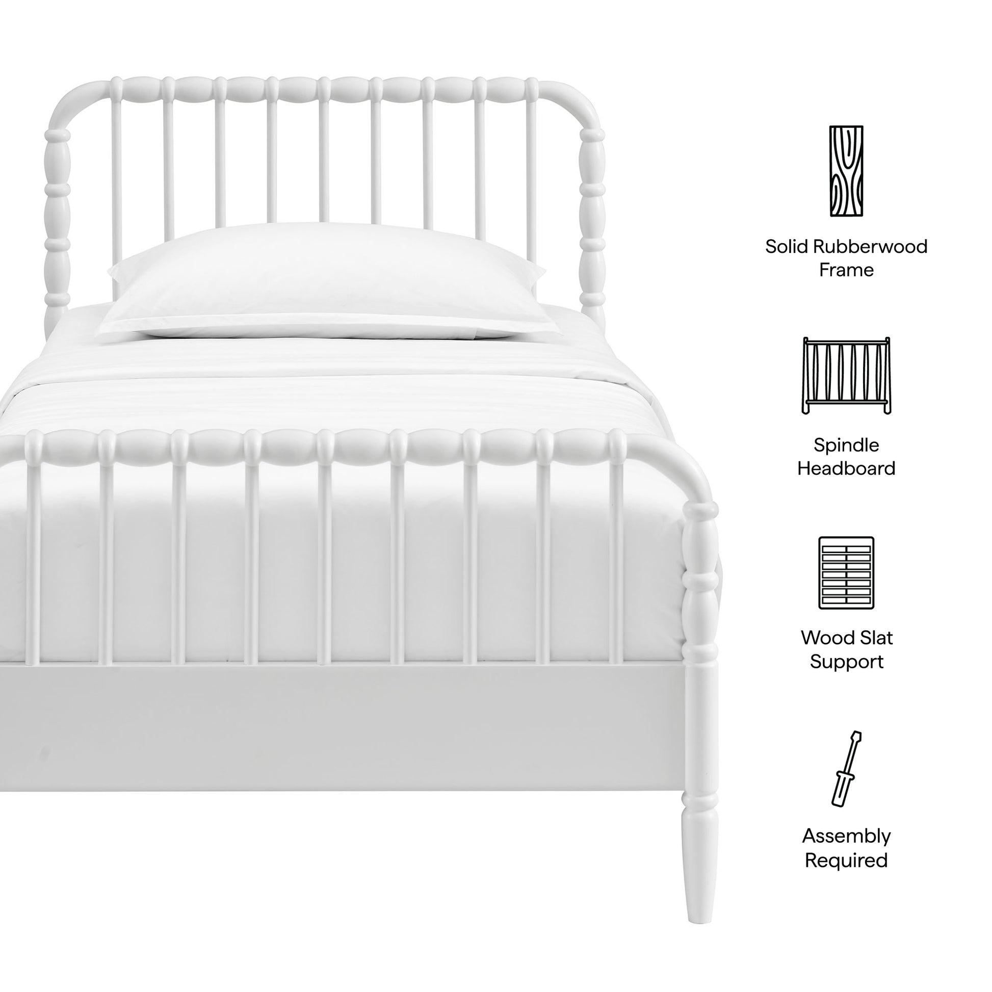 Arlette Queen Size Wood Spindle Bed Frame by Modway