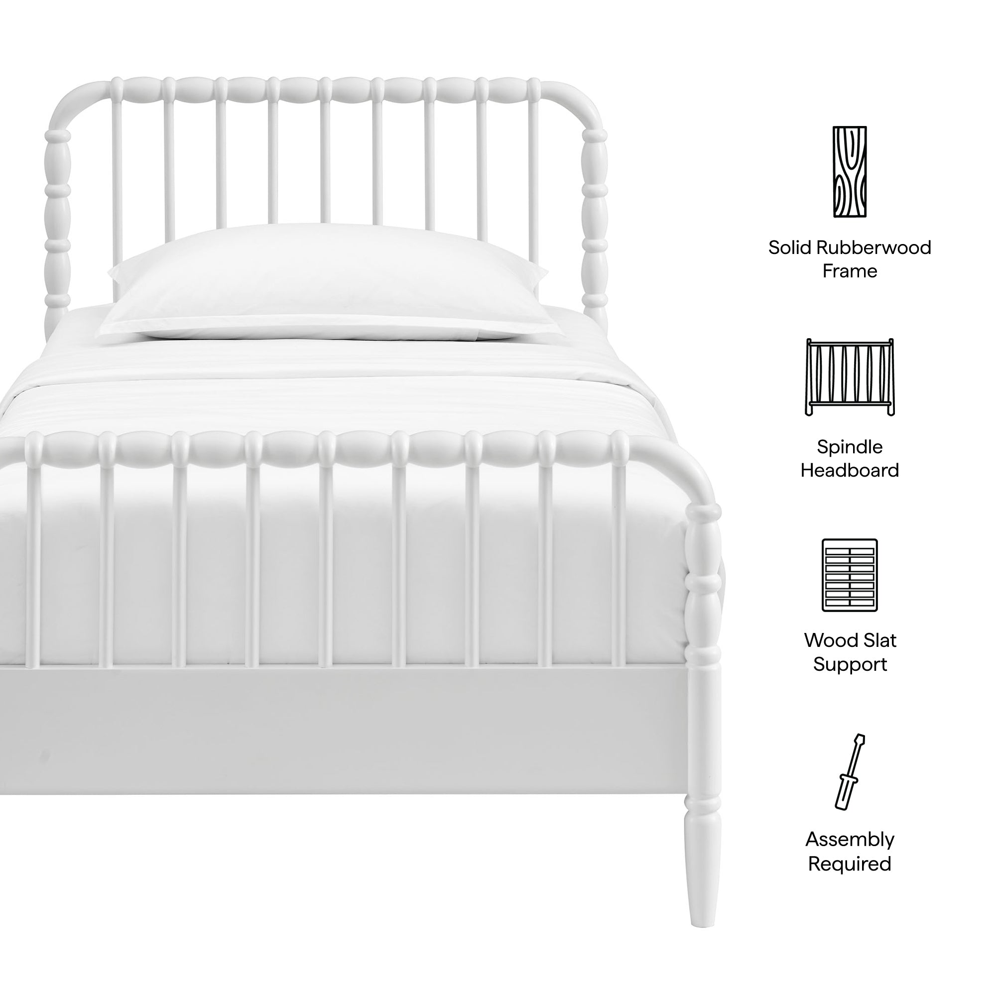 Arlette Queen Size Wood Spindle Bed Frame by Modway
