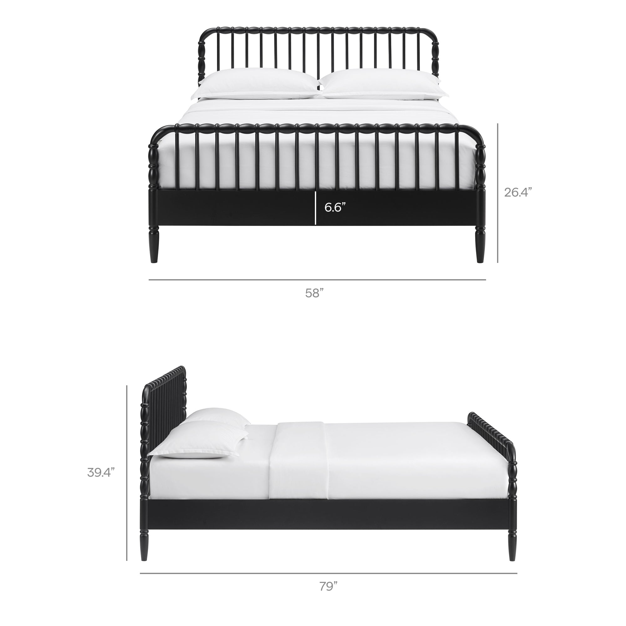 Arlette Queen Size Wood Spindle Bed Frame by Modway