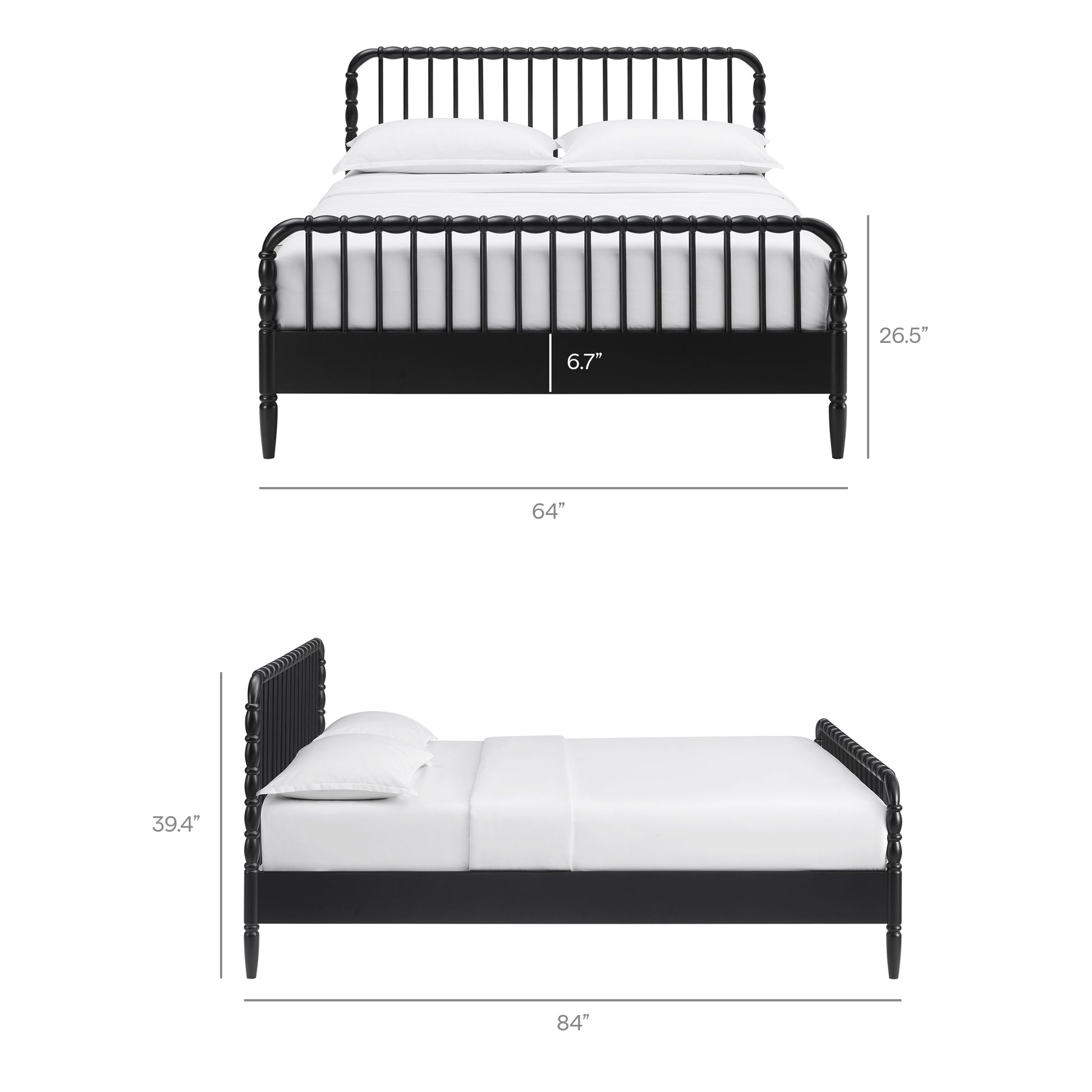 Arlette Queen Size Wood Spindle Bed Frame by Modway