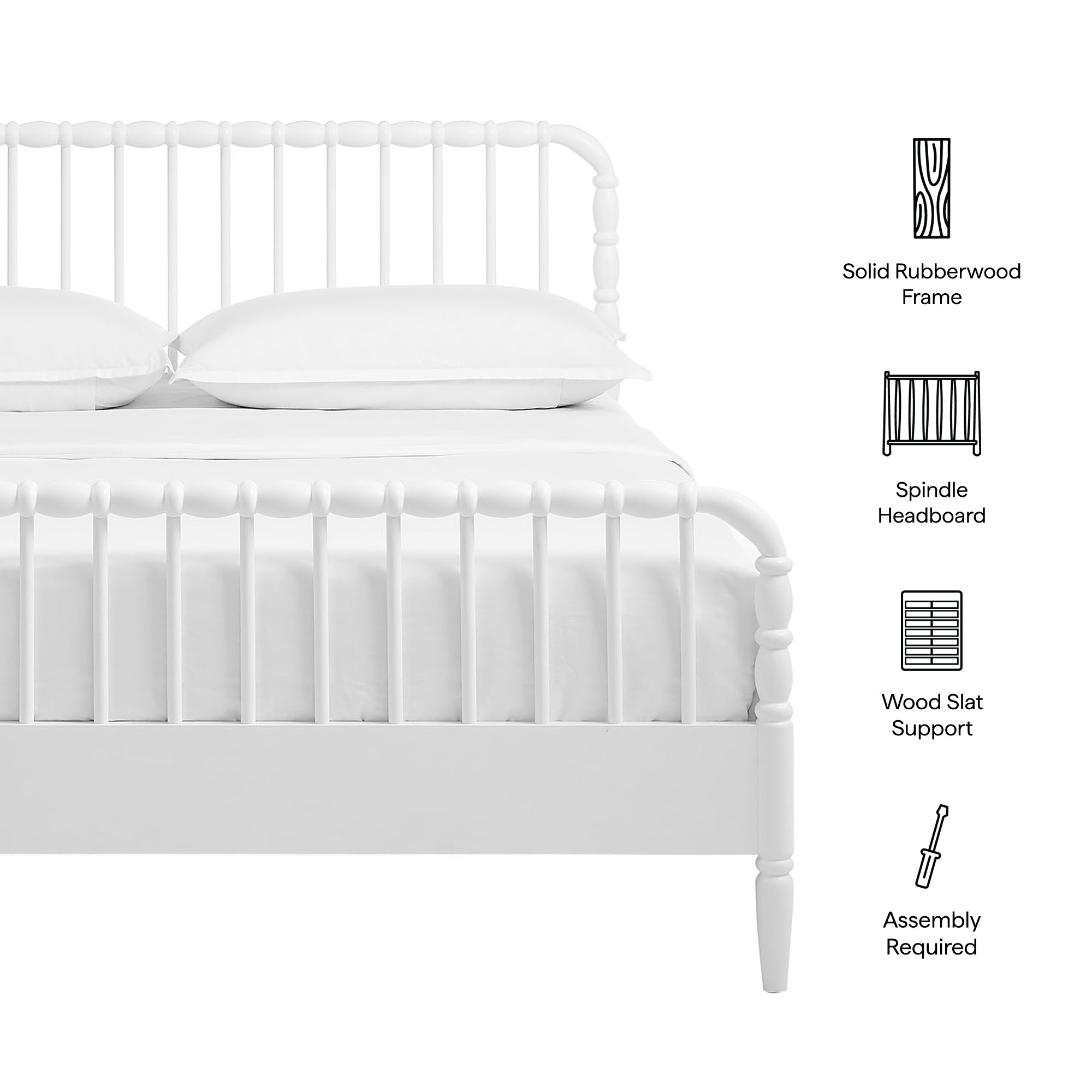 Arlette Queen Size Wood Spindle Bed Frame by Modway