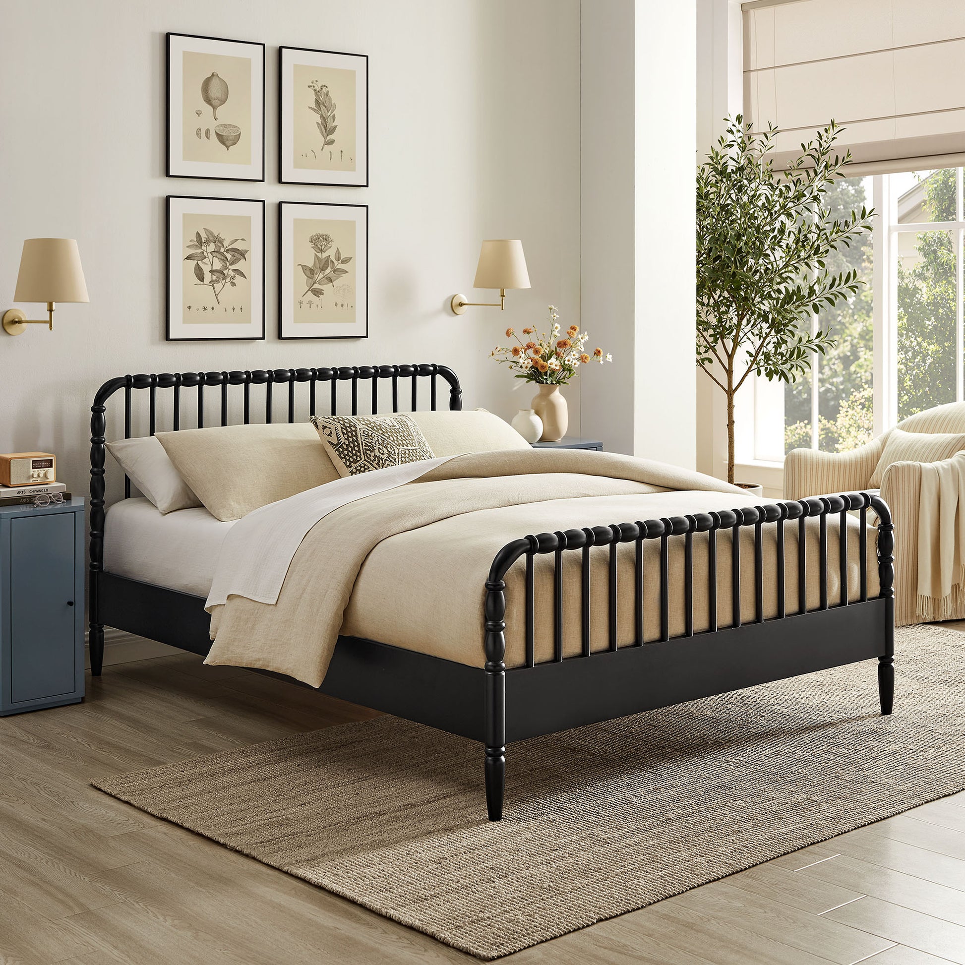 Arlette Queen Size Wood Spindle Bed Frame by Modway