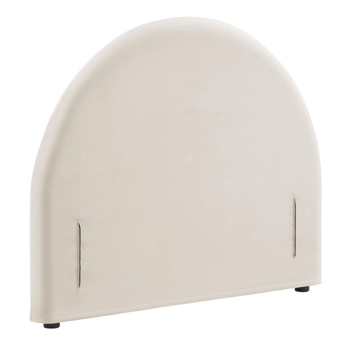 Resort Twin Size Stain-Resistant Performance Velvet Arched Headboard - Alabaster