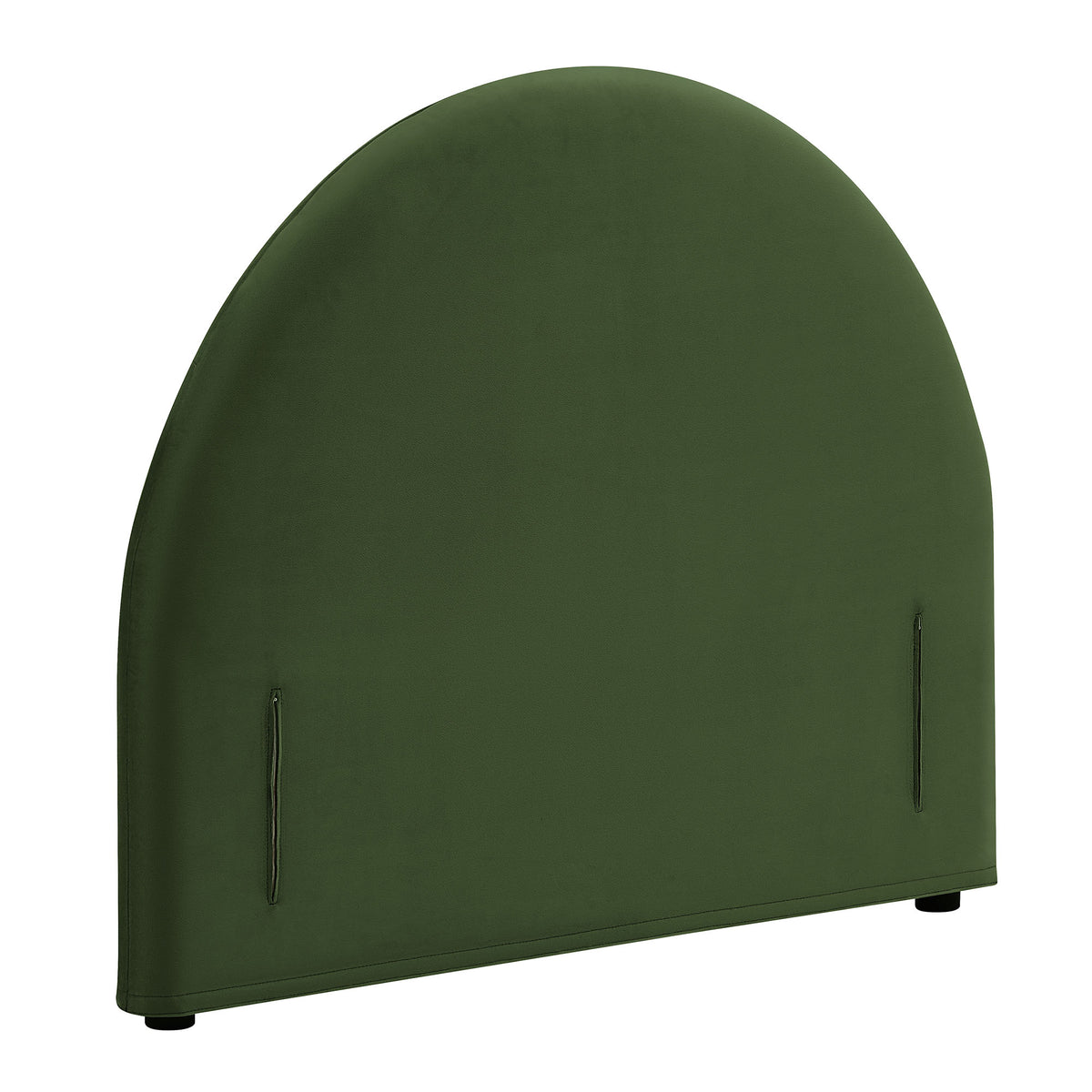 Resort Twin Size Stain-Resistant Performance Velvet Arched Headboard - Moss Green